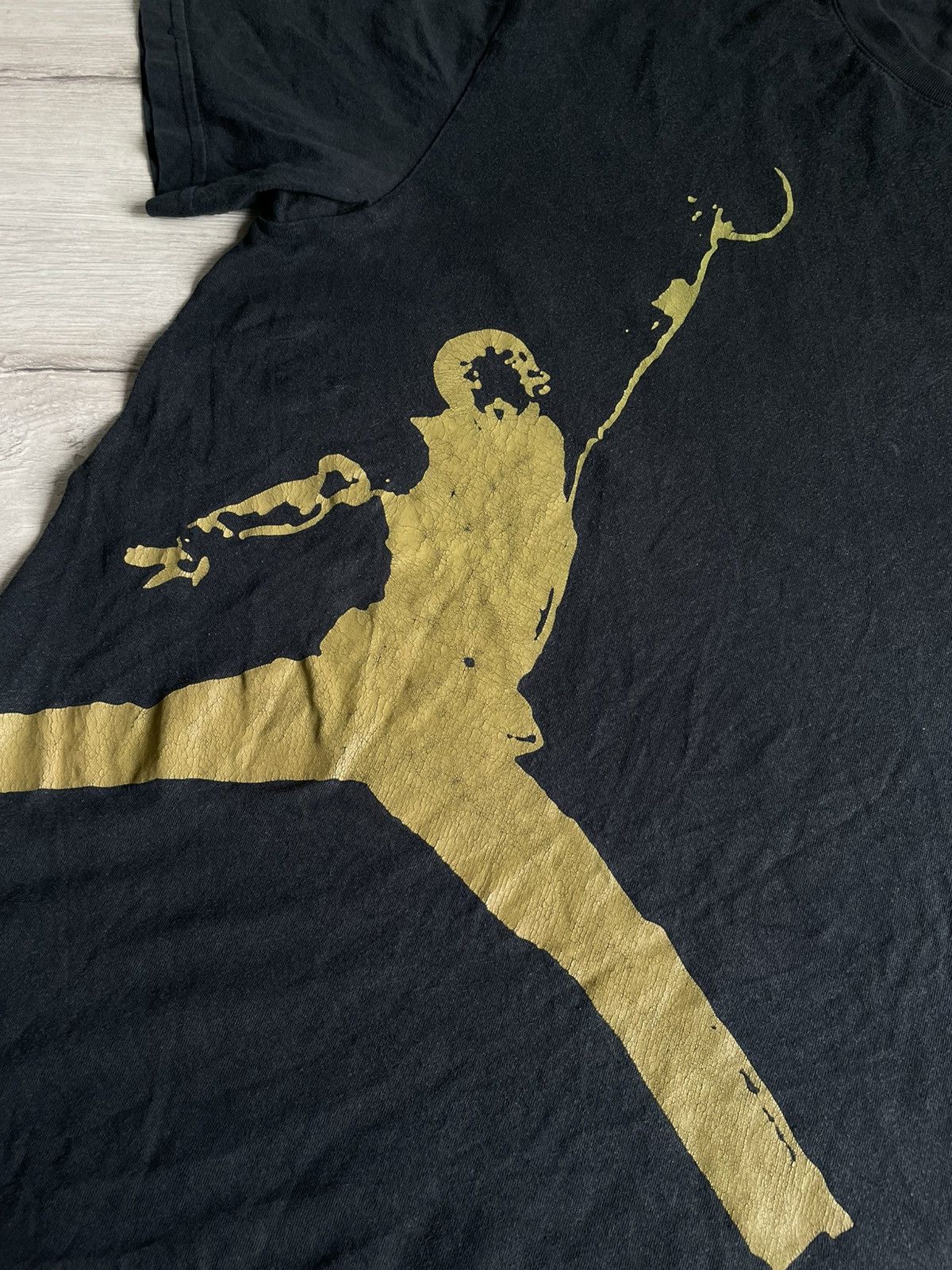 Jordan Brand × Vintage Archive Brand Jordan Big Logo Faded Tee distressed T-shirt Size US XL / EU 56 / 4 - 4 Thumbnail
