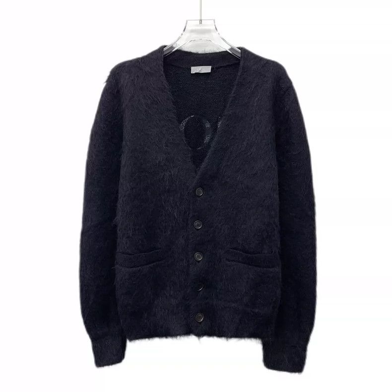 Dior Dior Co-branded black logo letter embroidery horsehair V-ne Size US S / EU 44-46 / 1 - 1 Thumbnail