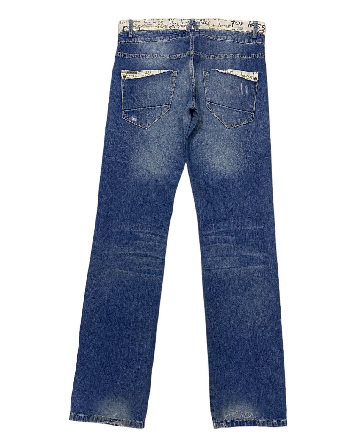 If Six Was Nine 🔥DESIGUAL DOUBLE WAIST DISTRESS DENIM JEANS PPFM STYLE Size US 33 - 2 Thumbnail