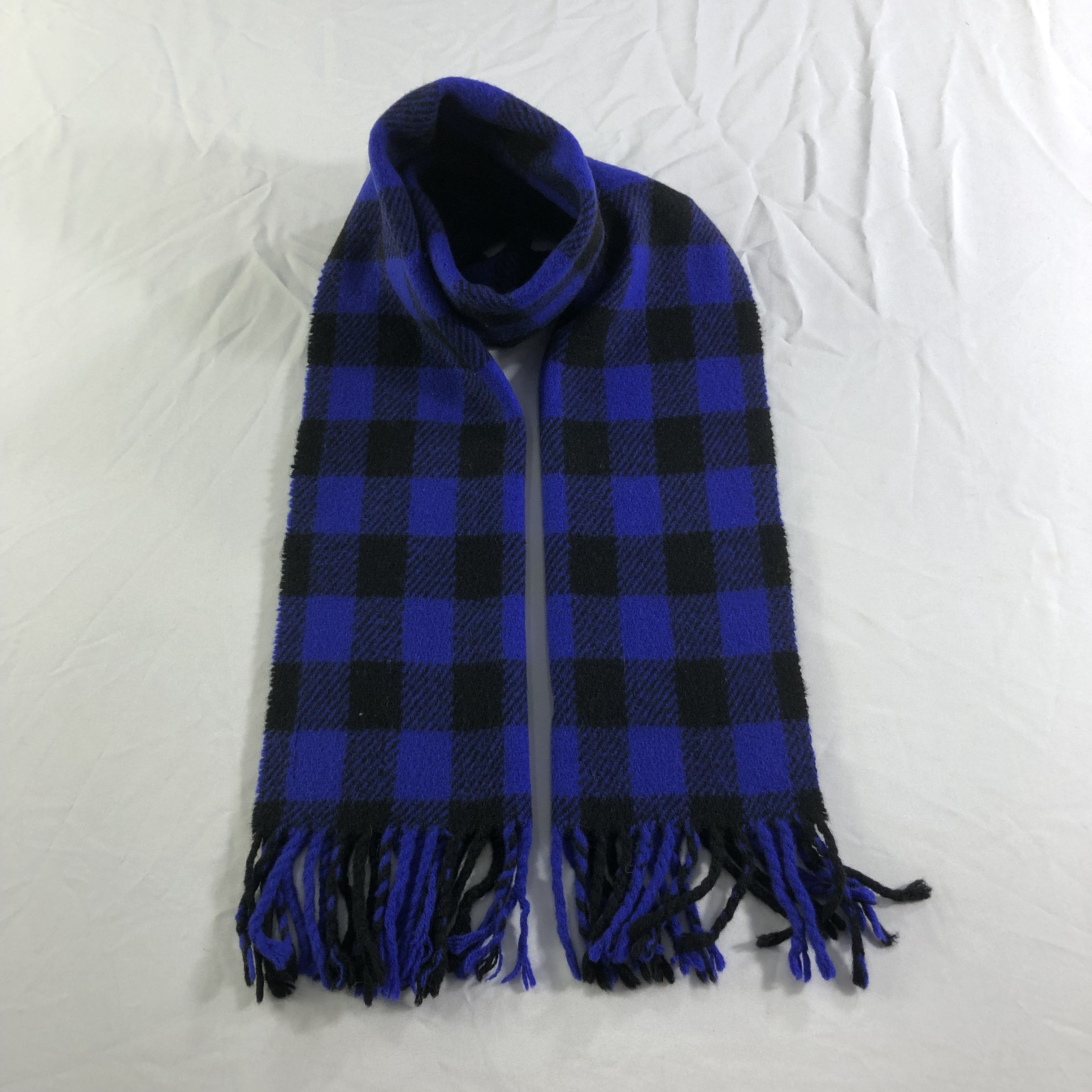 Polo Ralph Lauren Polo Ralph Lauren Tartan Wool Scarf Muffler Neckwear V2300 Size ONE SIZE - 1 Thumbnail
