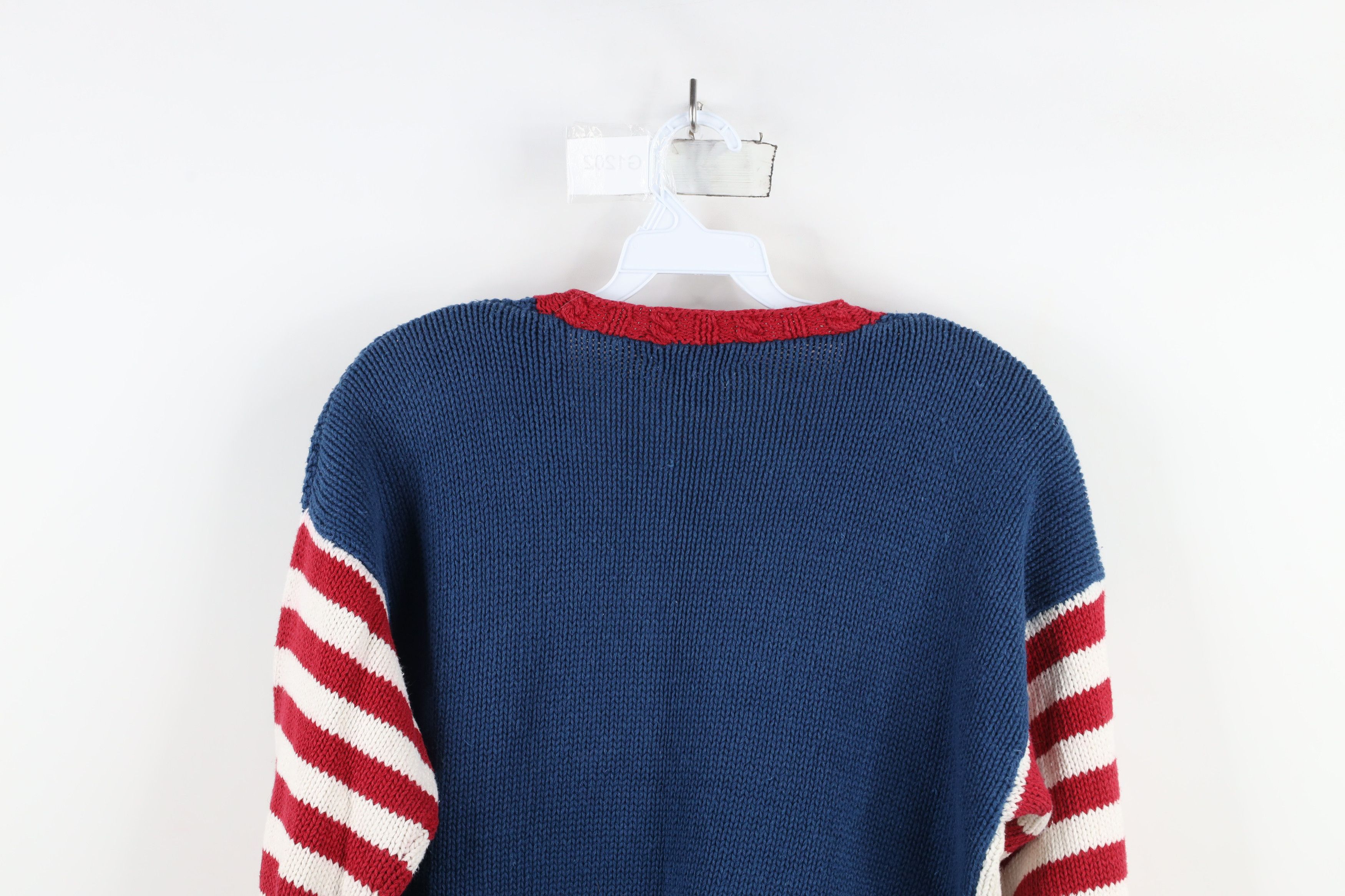Vintage Vintage 90s Streetwear Flower Boat Anchor Cardigan Sweater Size M / US 6-8 / IT 42-44 - 13 Thumbnail