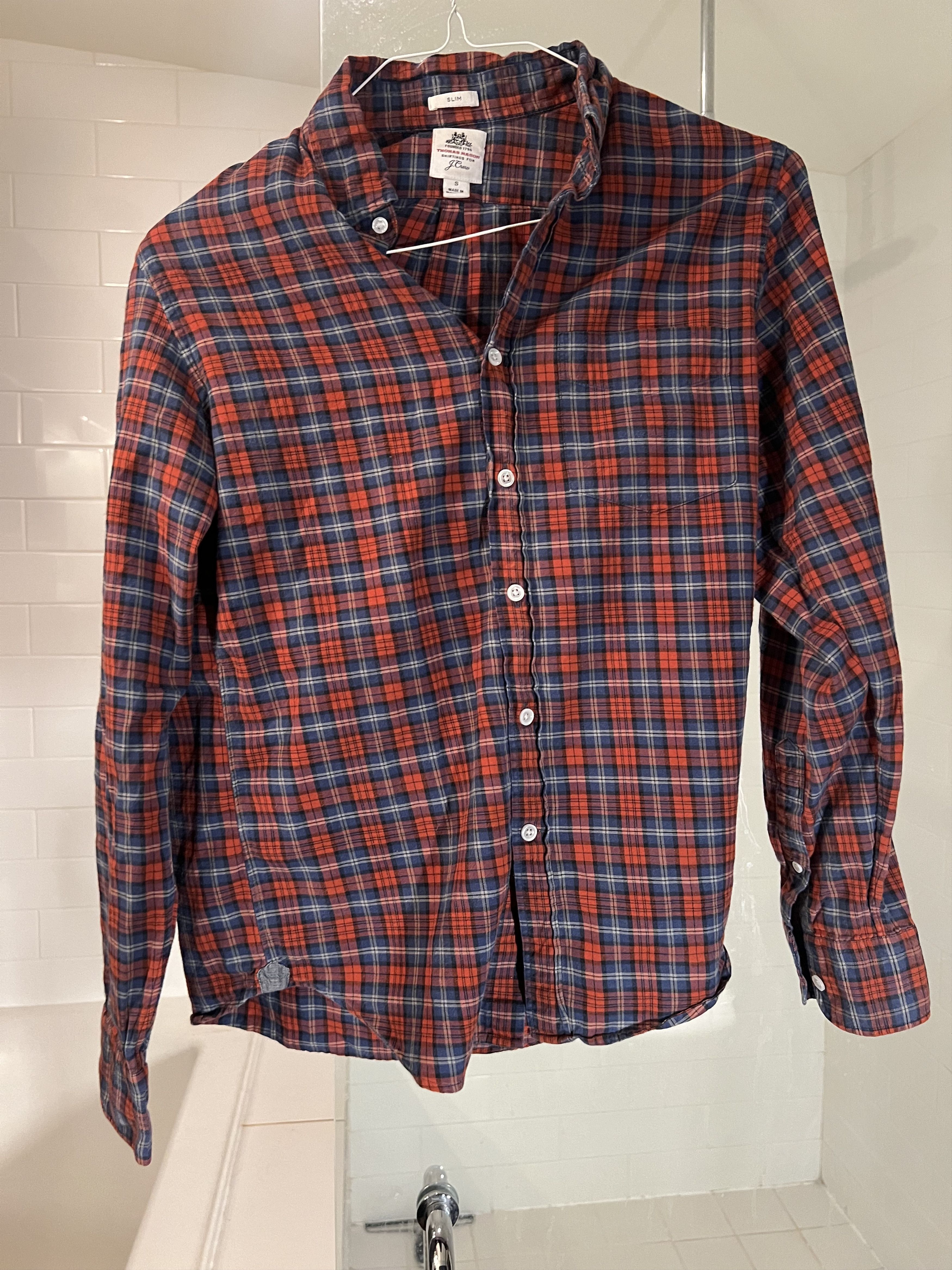 J.Crew Thomas Mason shirting for Jcrew Slim - Sz small Size US S / EU 44-46 / 1 - 1 Thumbnail