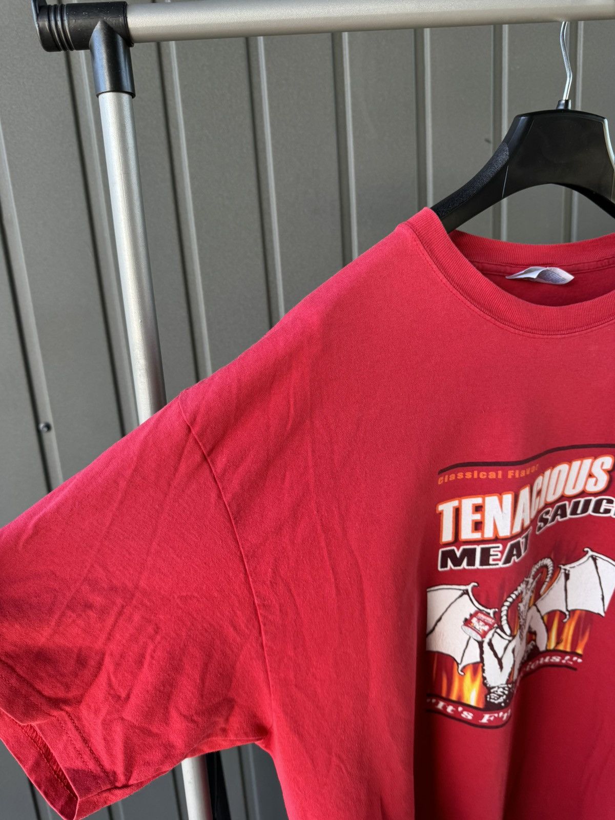 Band Tees × Vintage Vintage 2000s Tenacious D Meat Sauce T Shirt Devil Y2K Size US XL / EU 56 / 4 - 4 Thumbnail