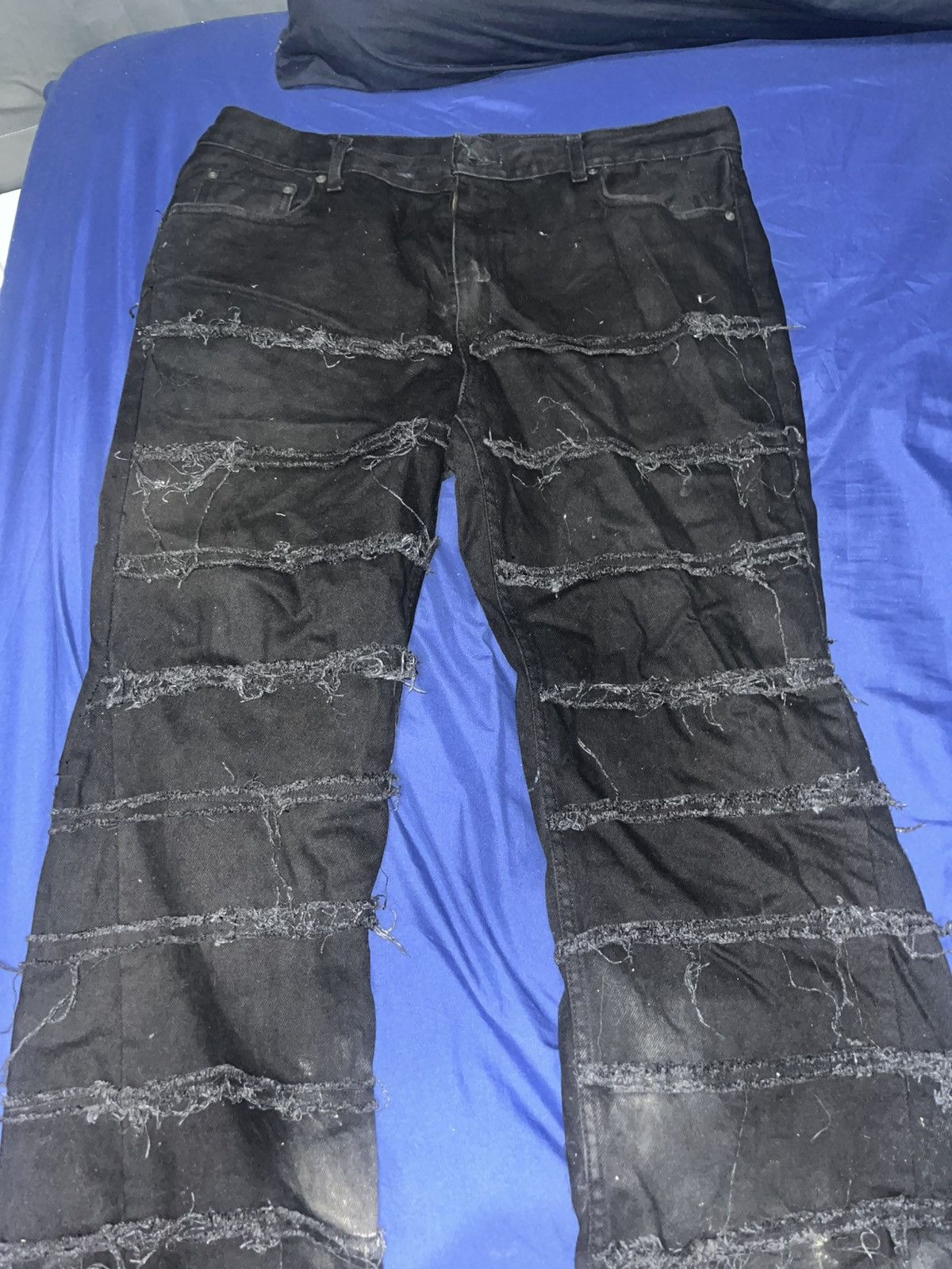 George DISTRESSED RAVER JEANS Size US 38 / EU 54 - 1 Thumbnail