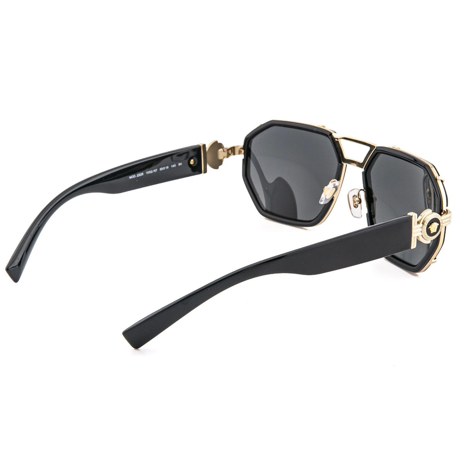 Versace VERSACE GRECA Pilot 2228 VE2228 Square Aviator Sunglasses Size ONE SIZE - 3 Thumbnail