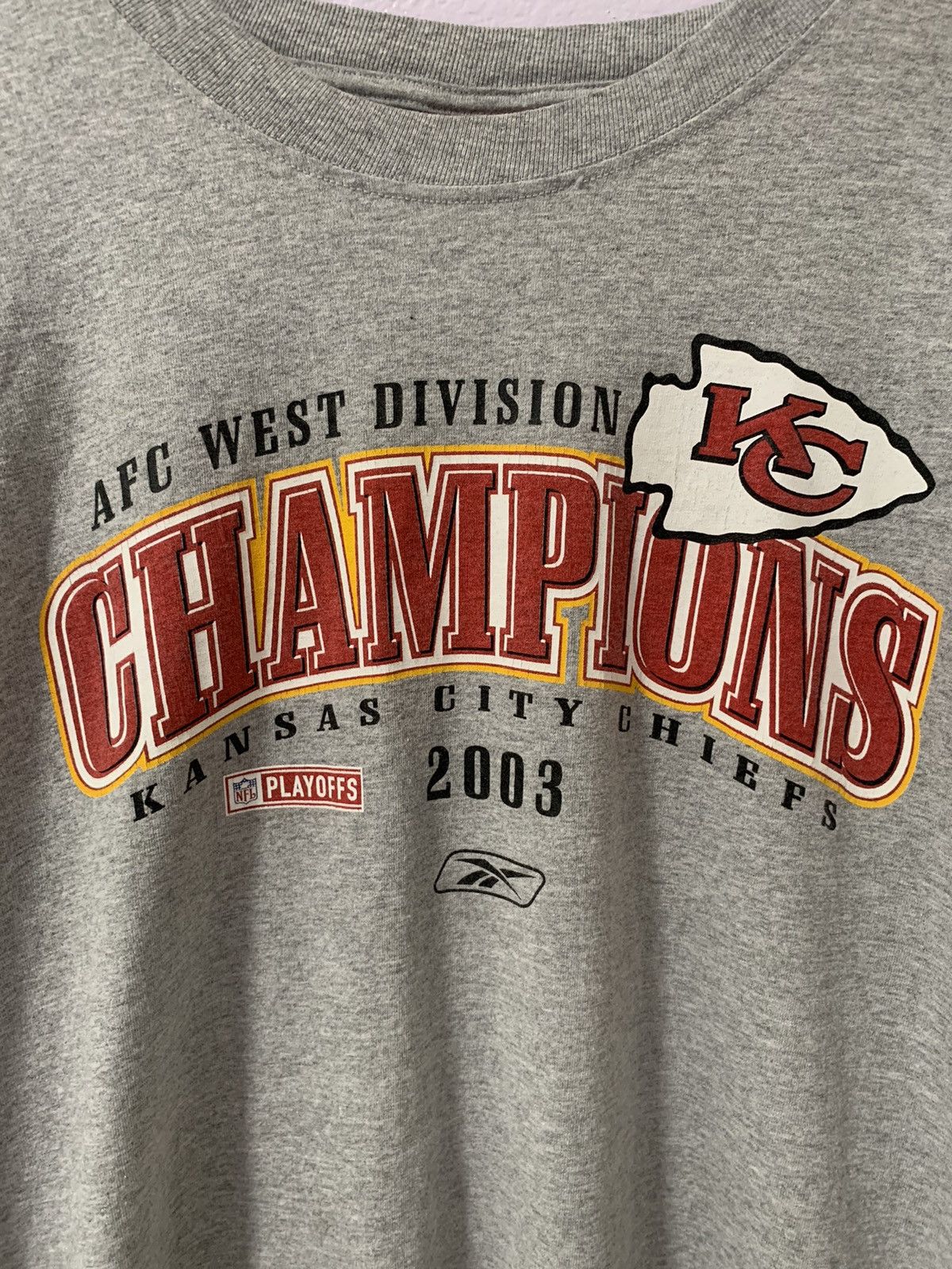 NFL × Reebok × Vintage 2003 Kansas Chiefs Playoffs Long sleeve Size US XL / EU 56 / 4 - 2 Thumbnail