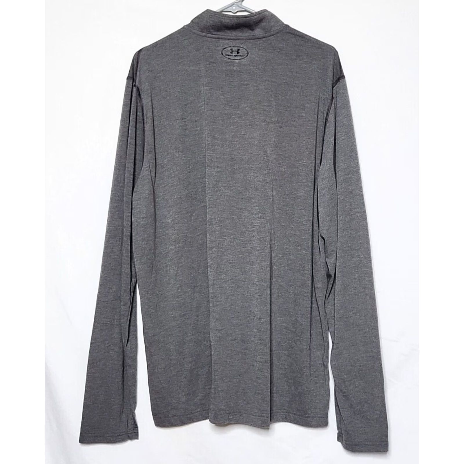 Under Armour Under Armour Mens 2XL Pullover Shirt 1/4 Zip Loose Threadborne Long Sleeve Gray Size US XXL / EU 58 / 5 - 2 Thumbnail