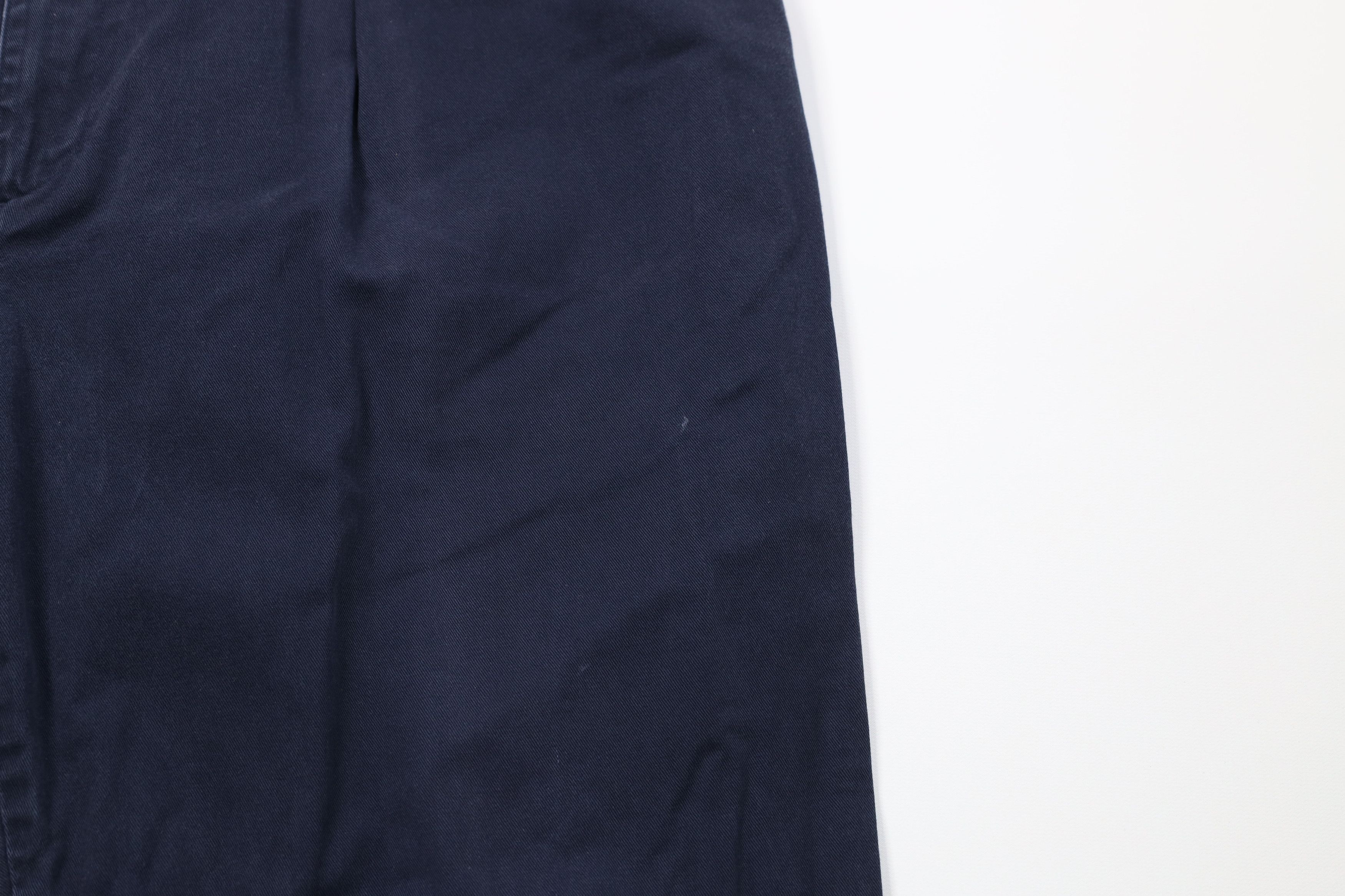 Ralph Lauren Vintage 80s 90s Ralph Lauren Chino Pants Navy Blue Cotton Size US 36 / EU 52 - 6 Thumbnail