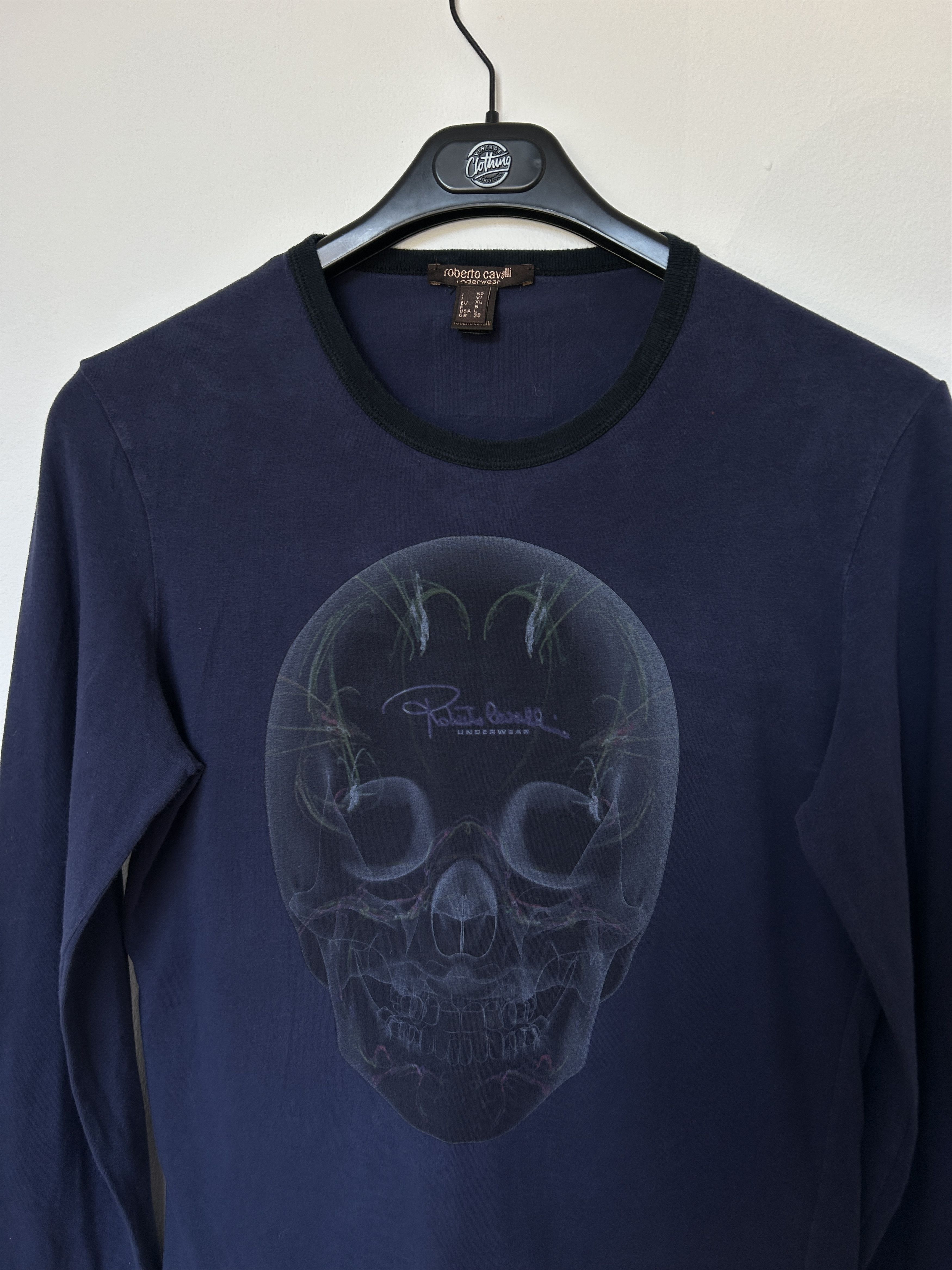 Roberto Cavalli Roberto Cavalli 3d Skull logo Longsleeve size L Size US L / EU 52-54 / 3 - 5 Thumbnail