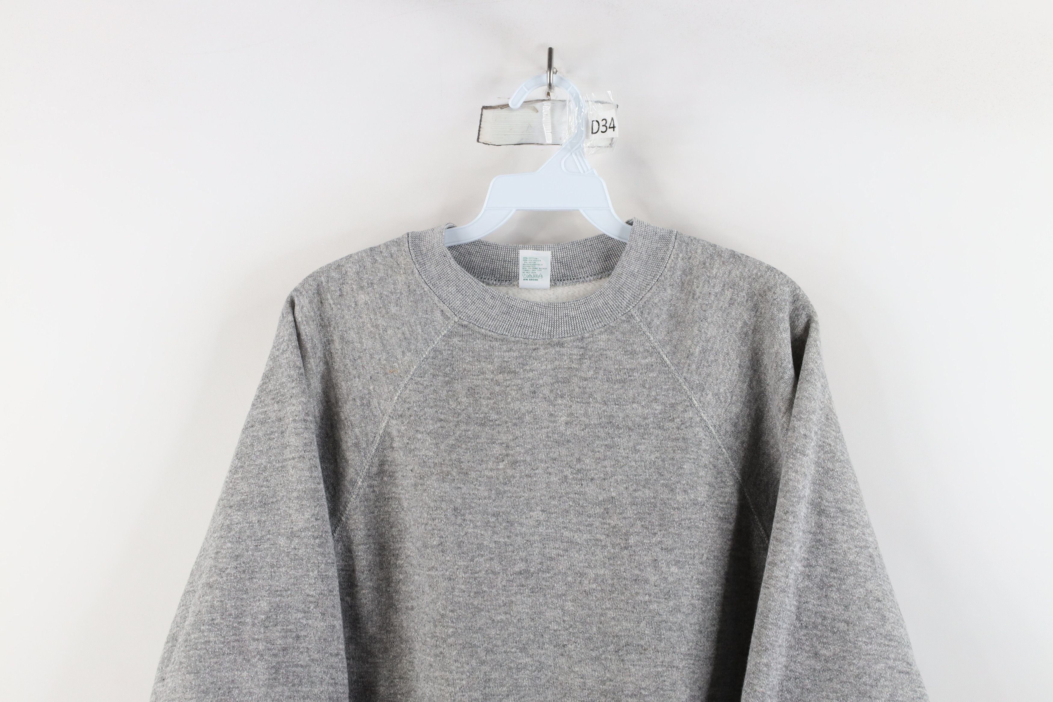 Vintage Vintage 70s Streetwear Triblend Sweatshirt Heather Gray USA Size US L / EU 52-54 / 3 - 2 Thumbnail