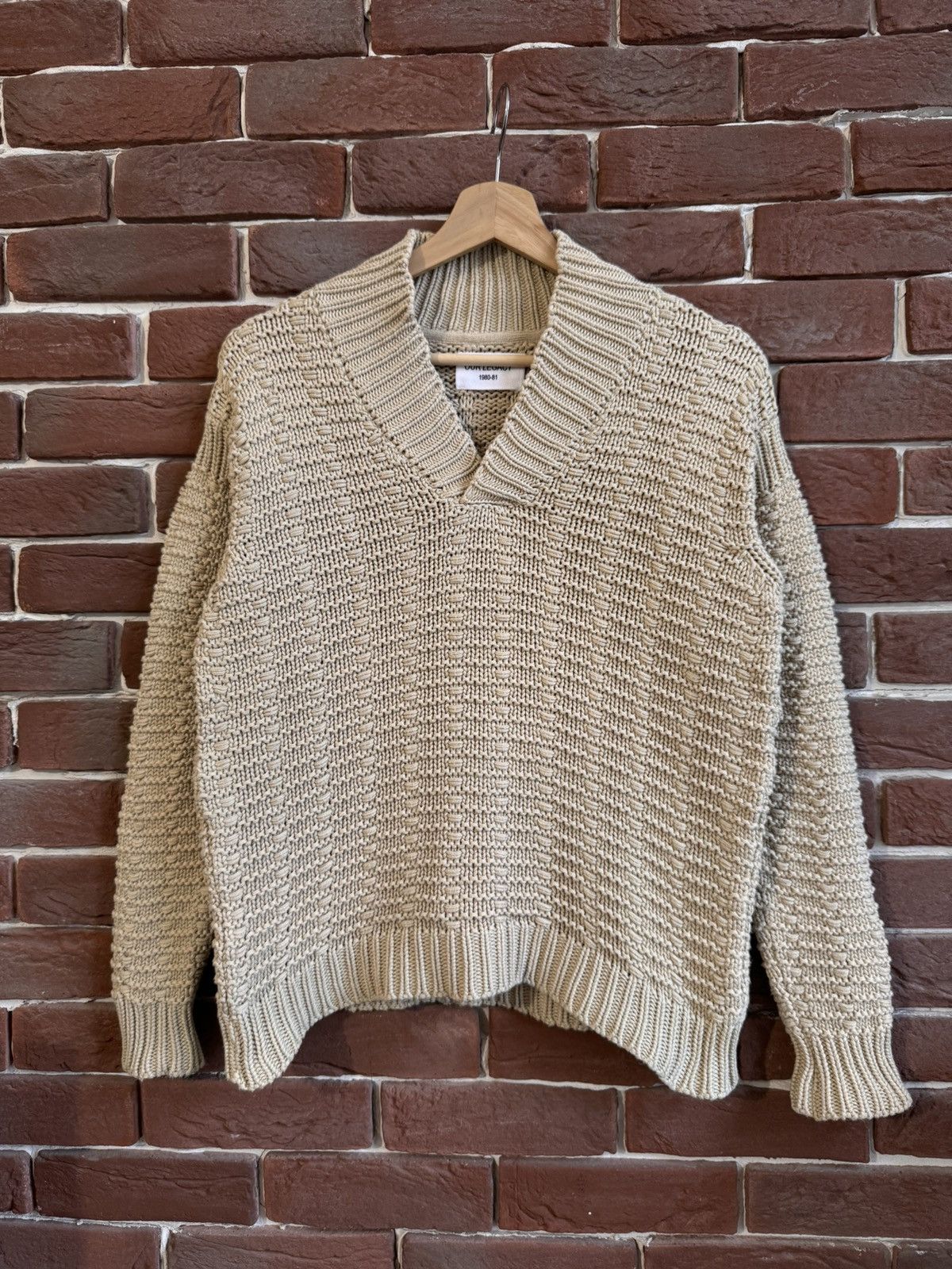 Acne Studios Our Legacy Heavy Knit Small Beige Rare Casual Hype Designer Size US S / EU 44-46 / 1 - 1 Thumbnail