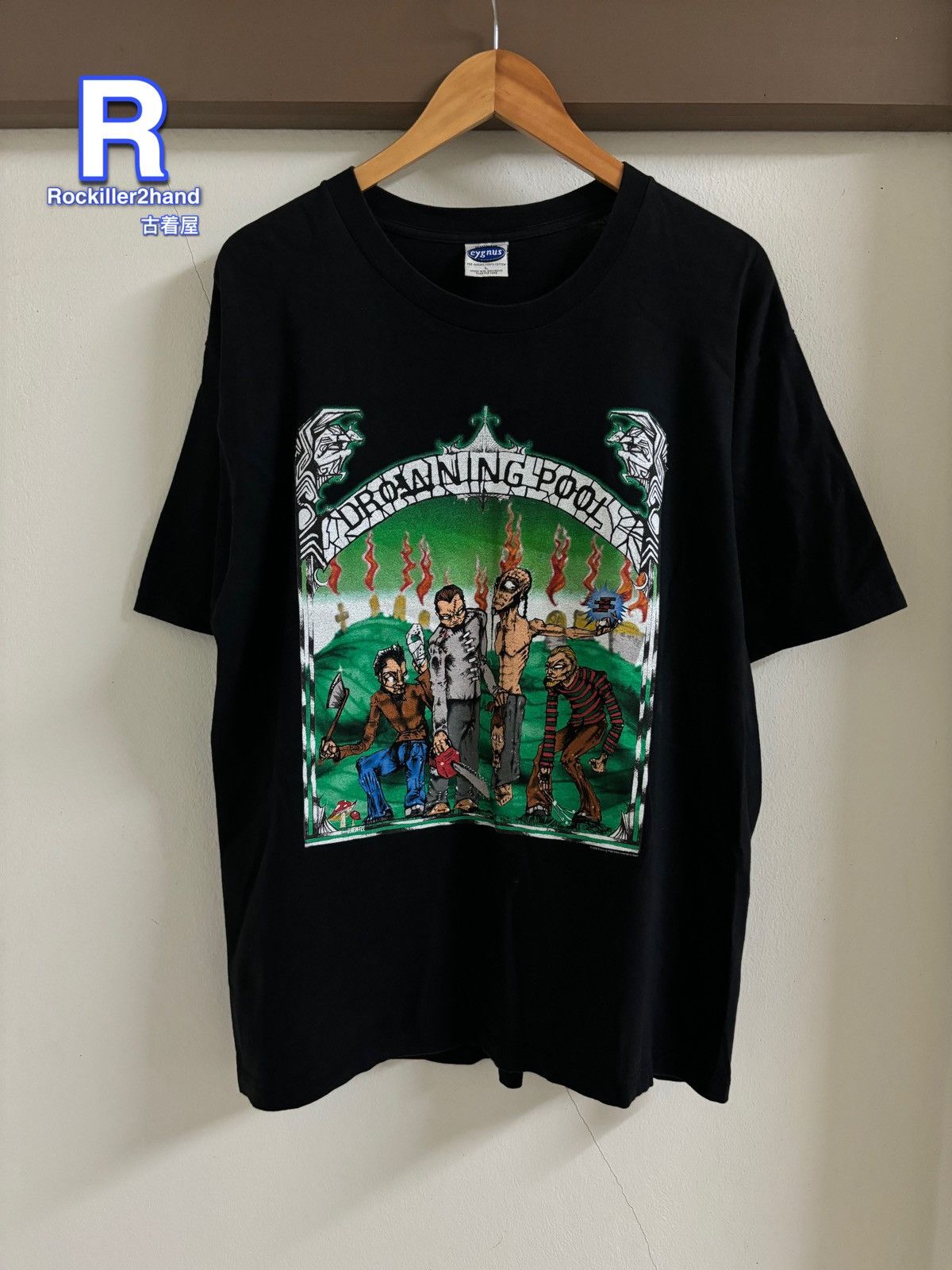 Vintage Vintage 2002 y2k Drowning Pool Tee Size US L / EU 52-54 / 3 - 1 Thumbnail