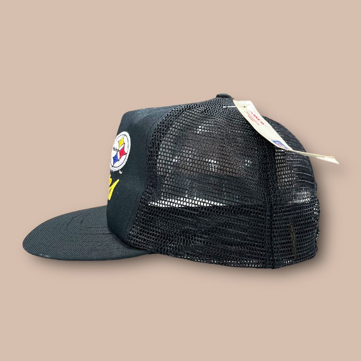 NFL Vintage 80's-90's pittsburgh Steelers Trucker Snapback Hat Size ONE SIZE - 4 Thumbnail