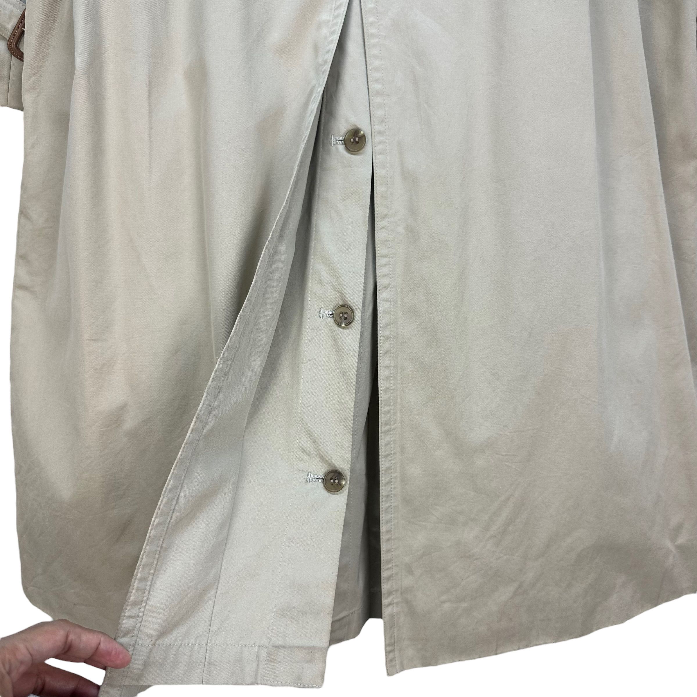 Yves Saint Laurent 90' YVES SAINT LAURENT DIFFUSION HOMME TRENCH COAT #8215-215 Size US L / EU 52-54 / 3 - 17 Thumbnail