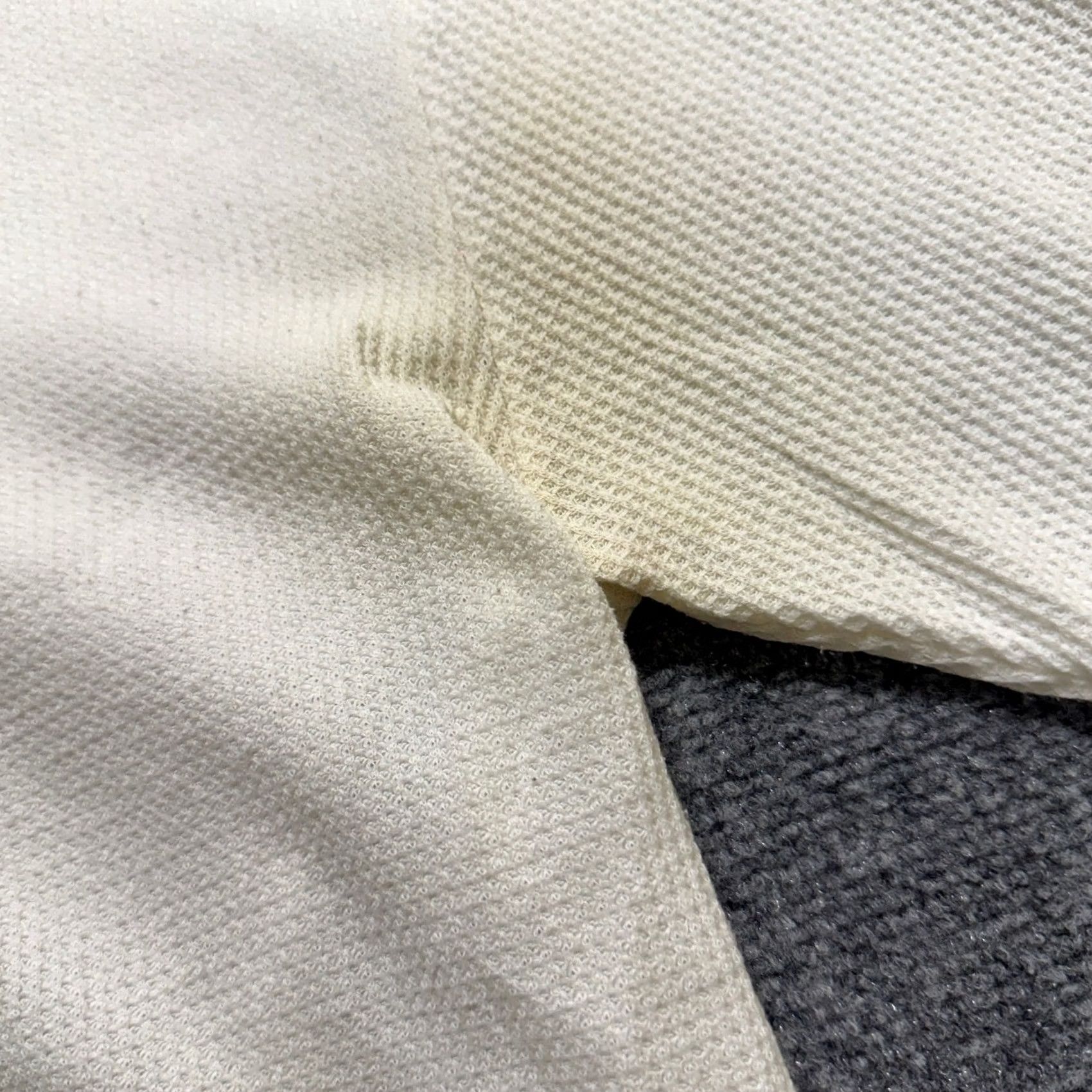 Fruit Of The Loom Fruit Of The Loom Thermal Long Sleeve Shirt Men M White Cotton Distressed Stained Size US M / EU 48-50 / 2 - 7 Thumbnail