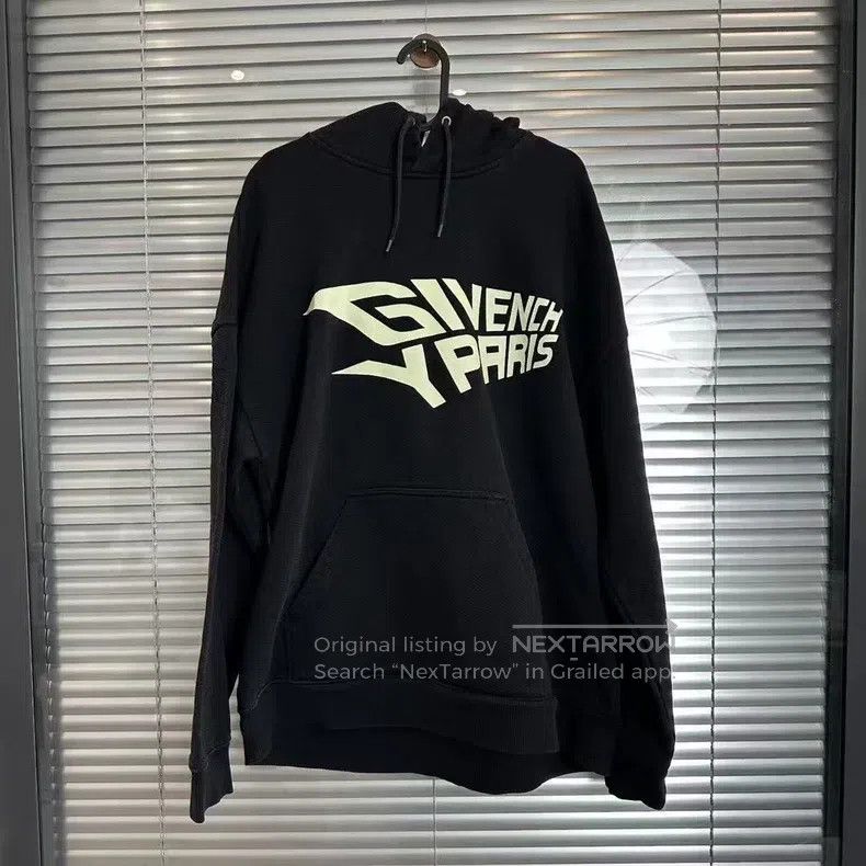 Givenchy Givenchy Black Logo Letter Print Hoodie Size US XL / EU 56 / 4 - 1 Thumbnail