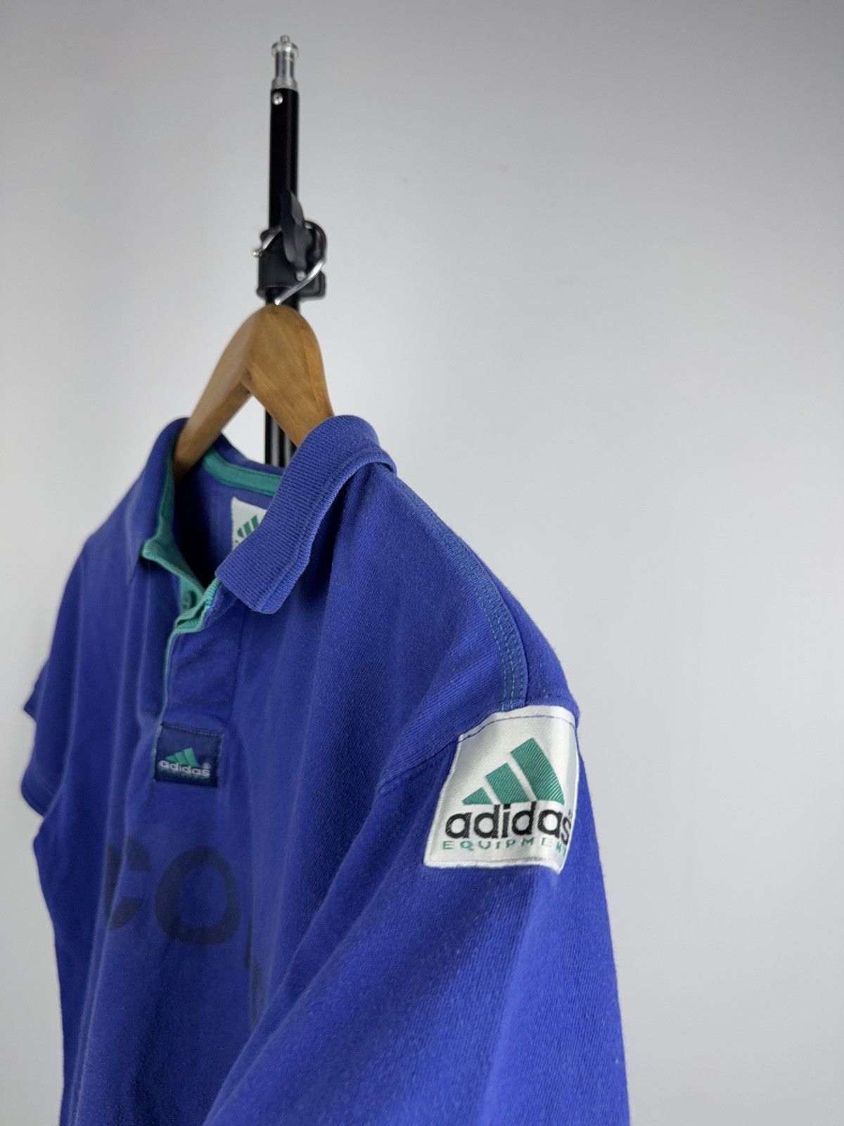 Adidas Adidas Equipment Tennis Polo Nicole Vintage 90s Blue Shirt Size L / US 10 / IT 46 - 13 Thumbnail