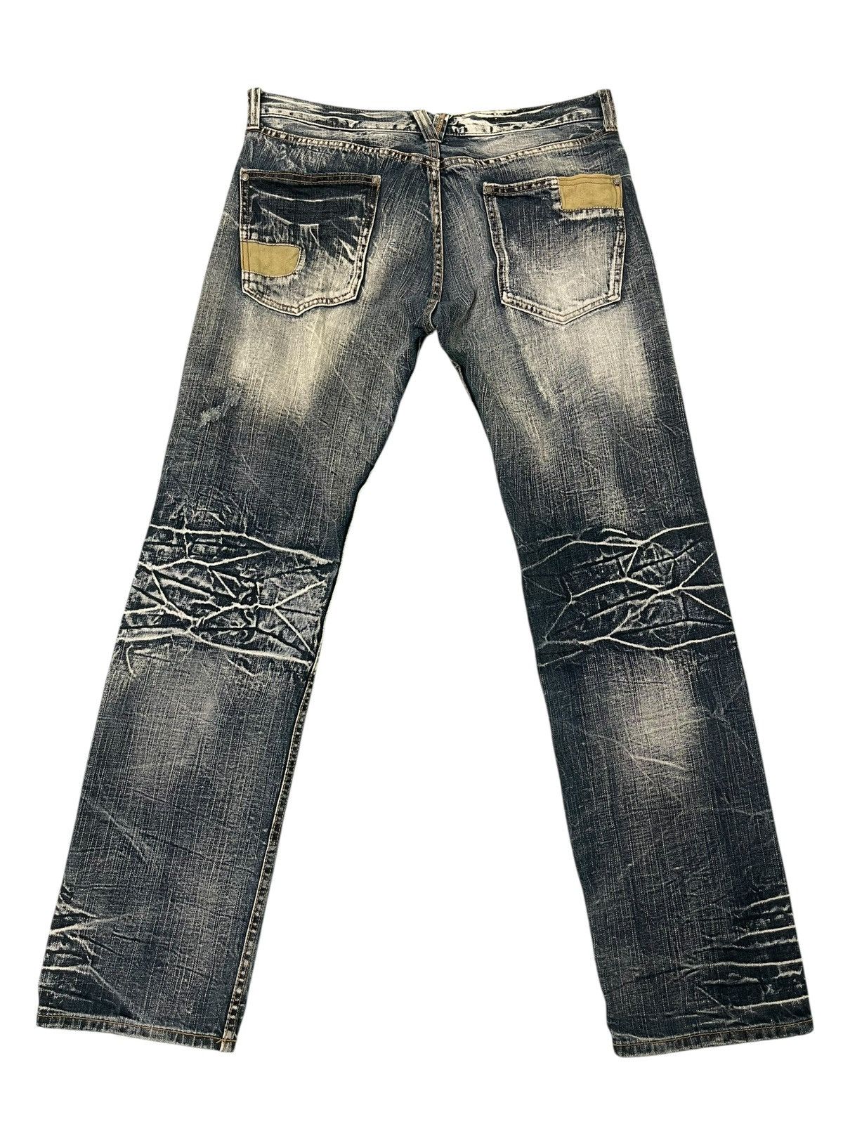 Yasuyuki Ishii Straight Jeans Sorridere Faded Acid Wash Chrome hearts 2🟦8 Size US 34 / EU 50 - 1 Thumbnail