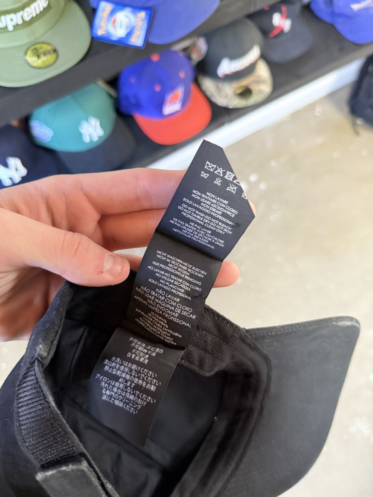 Balenciaga Balenciaga Crew Black Distressed Hat Size ONE SIZE - 7 Thumbnail