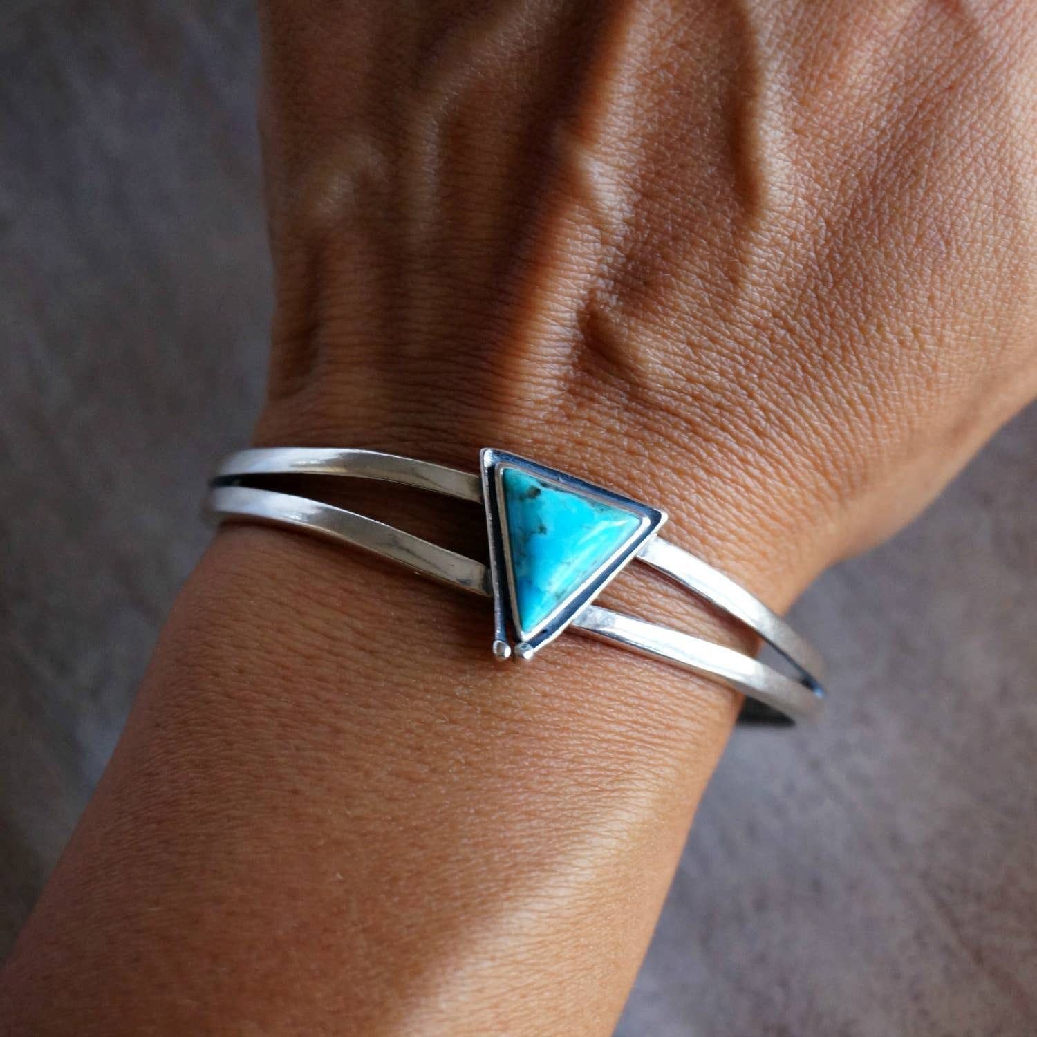 Other Native American Hanale Cuff Bracelet with Turquoise - Authen Size ONE SIZE - 2 Thumbnail