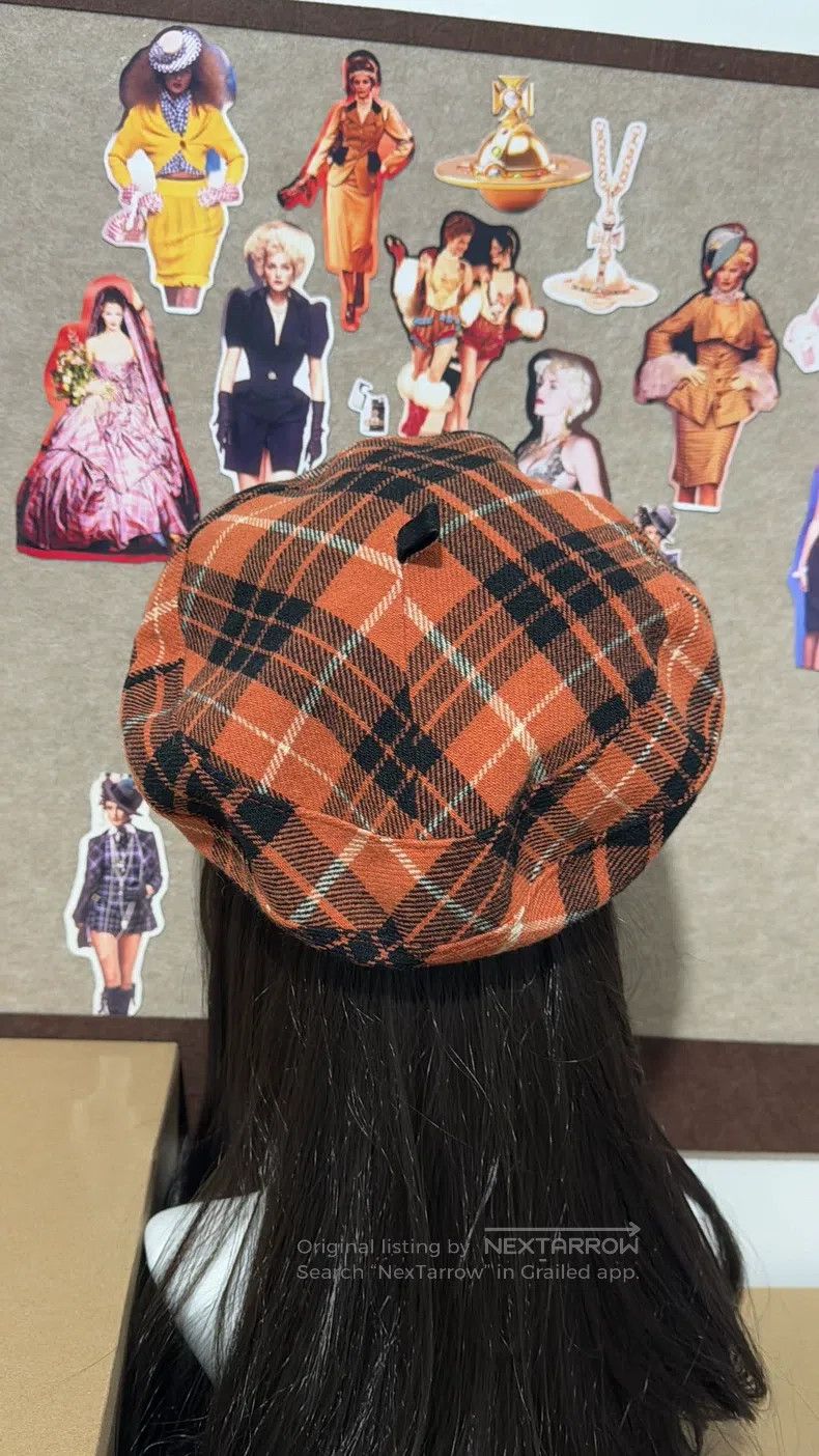 Vivienne Westwood Vivienne Westwood Orange Beret Size ONE SIZE - 4 Thumbnail