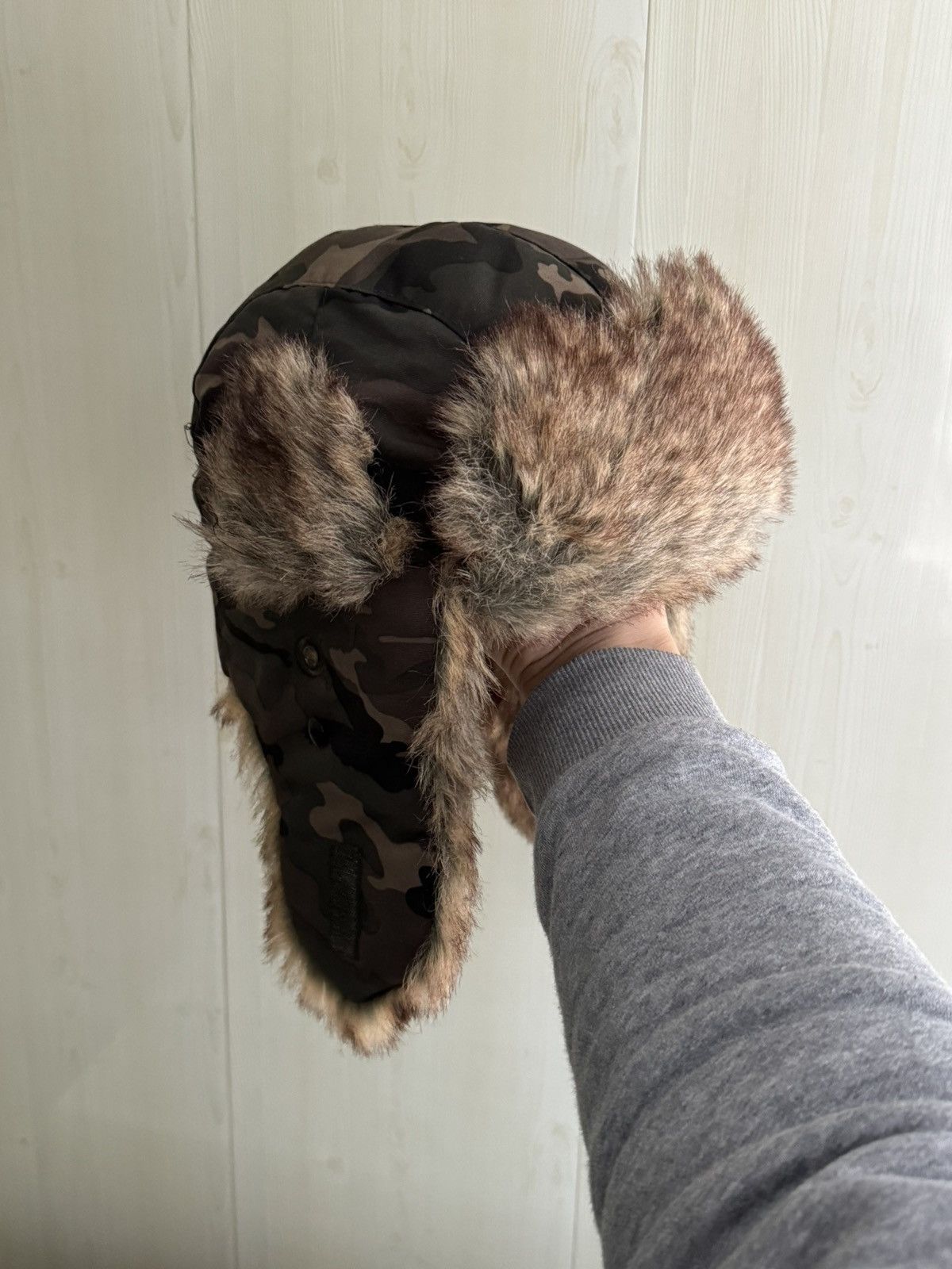 Japanese Brand × Vintage Vintage Y2K fuzzy fur ushanka hat punk Japanese mohair Size ONE SIZE - 4 Thumbnail