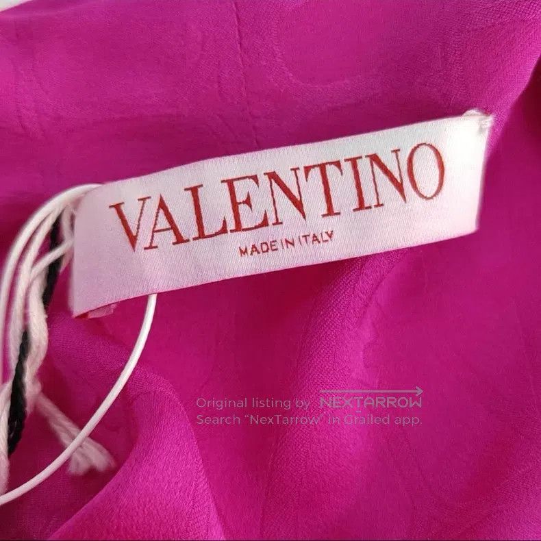 Valentino Valentino Rose red silk shirt Size XS / US 0-2 / IT 36-38 - 5 Thumbnail
