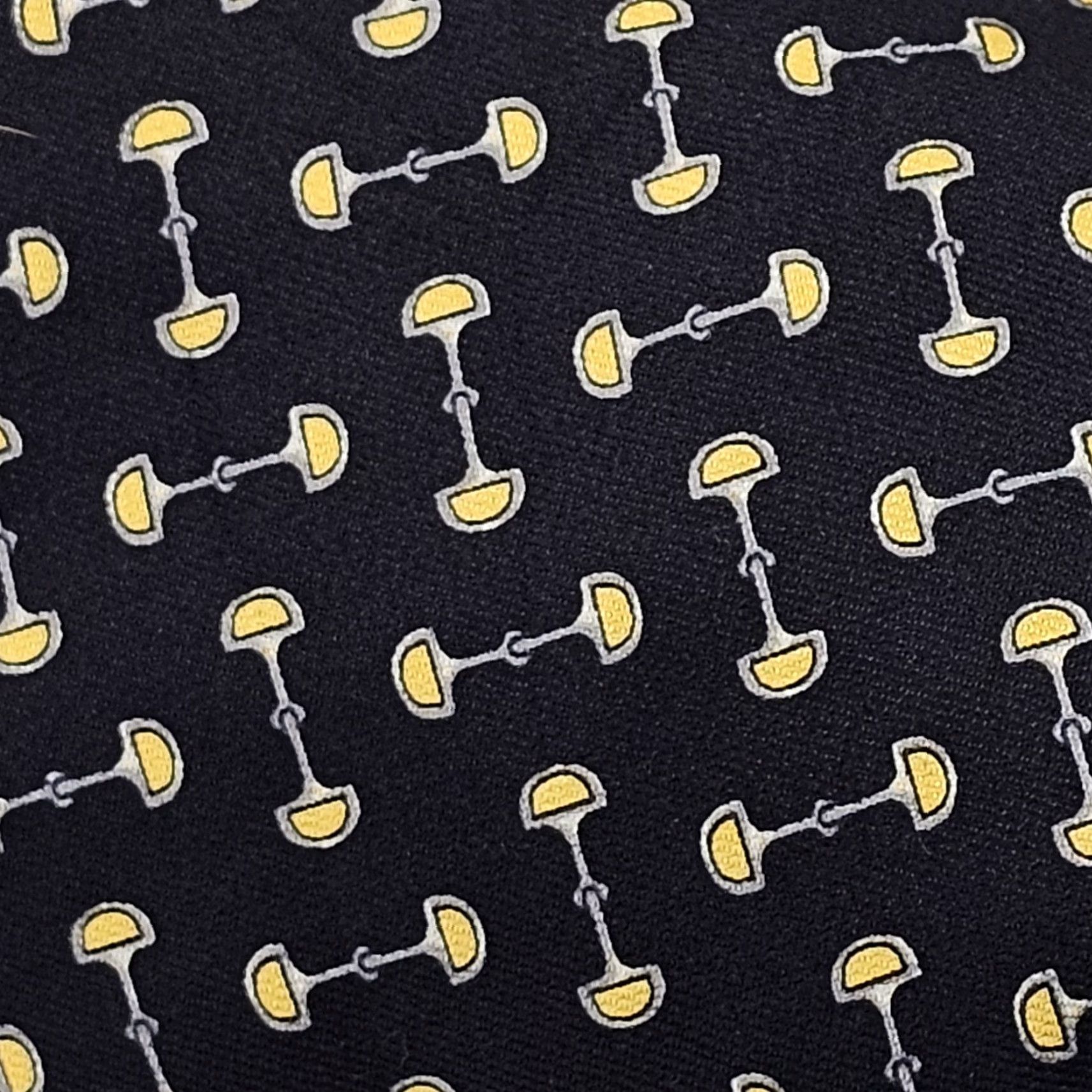 Brooks Brothers VINTAGE Brooks Brothers Necktie Silk Tie Black Equestrian Pattern 57" x 3.75" Designer USA Mens Size ONE SIZE - 2 Thumbnail