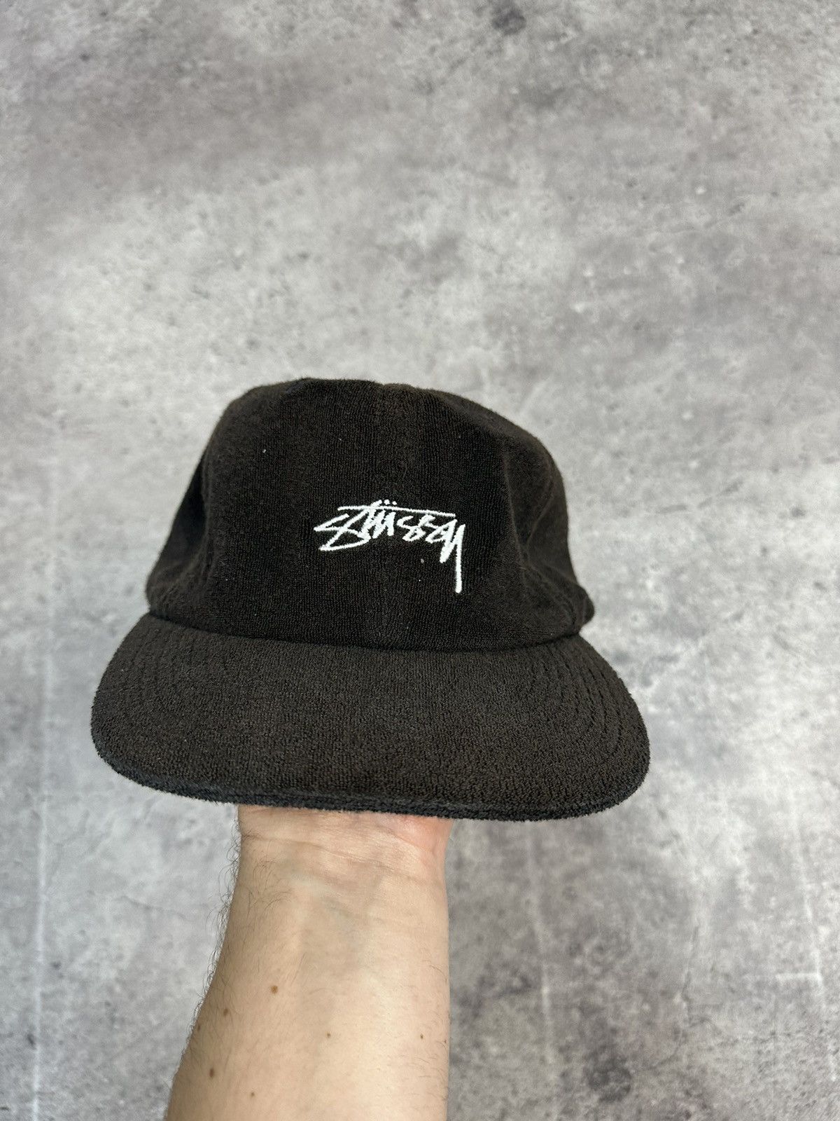 Stussy × Vintage Vintage Stussy Velour Adjustable Cap Y2K Archival Size ONE SIZE - 2 Thumbnail