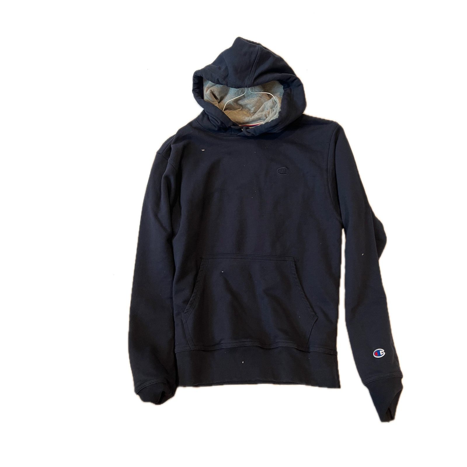 Champion Champion Pullover Navy Blue Hoodie Mens S Size US S / EU 44-46 / 1 - 1 Thumbnail
