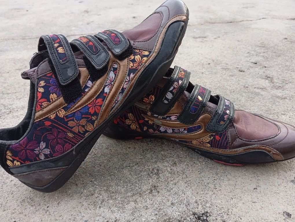 Japanese Brand Kagura Denim & Dragon Beard Shoes 🐉 Japanese Sukajan Art 🎌 Size US 36 / EU 52 - 7 Thumbnail
