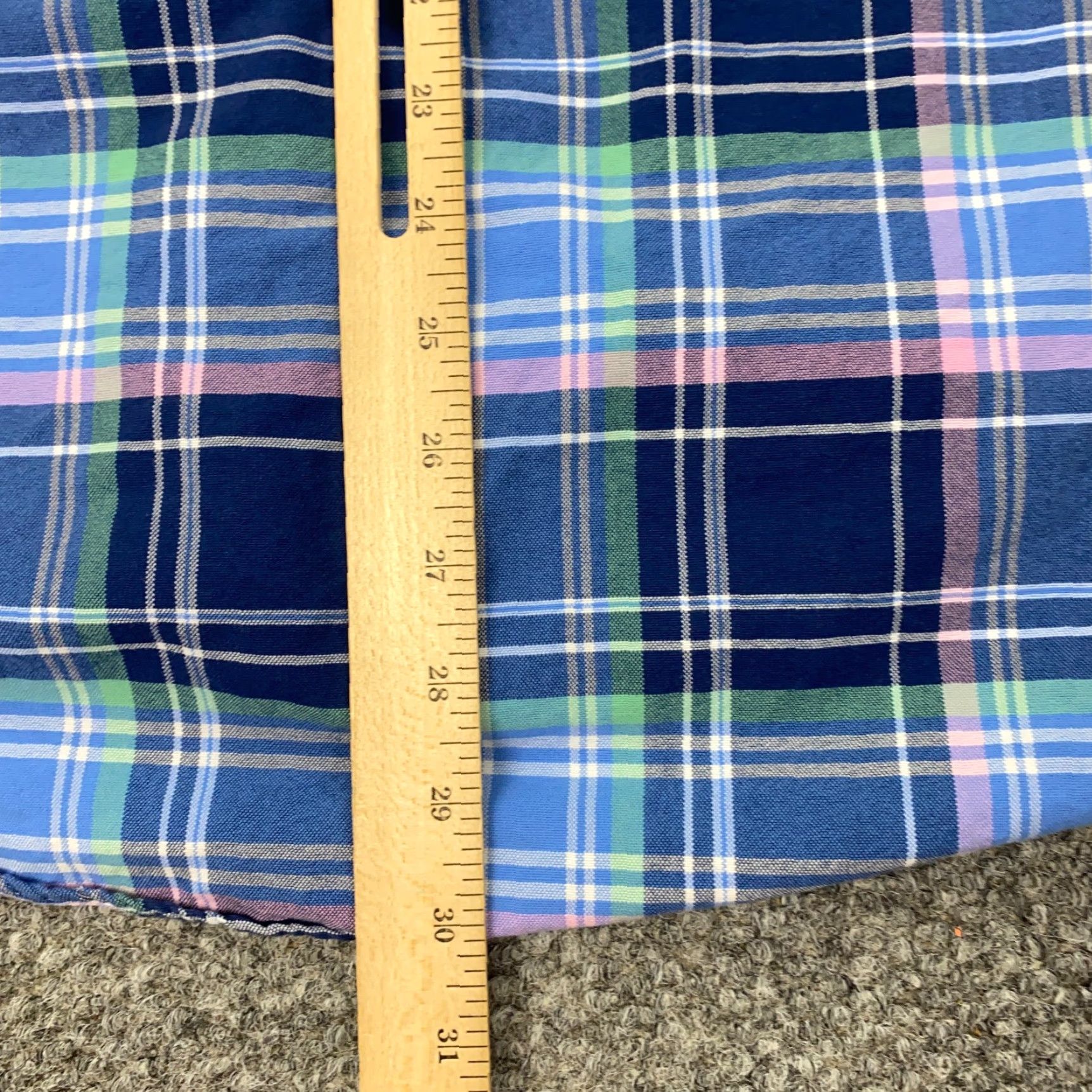 Ralph Lauren Ralph Lauren Classic Fit Button-Up Shirt XL Blue Plaid Long Sleeve Mens Size US XL / EU 56 / 4 - 7 Thumbnail