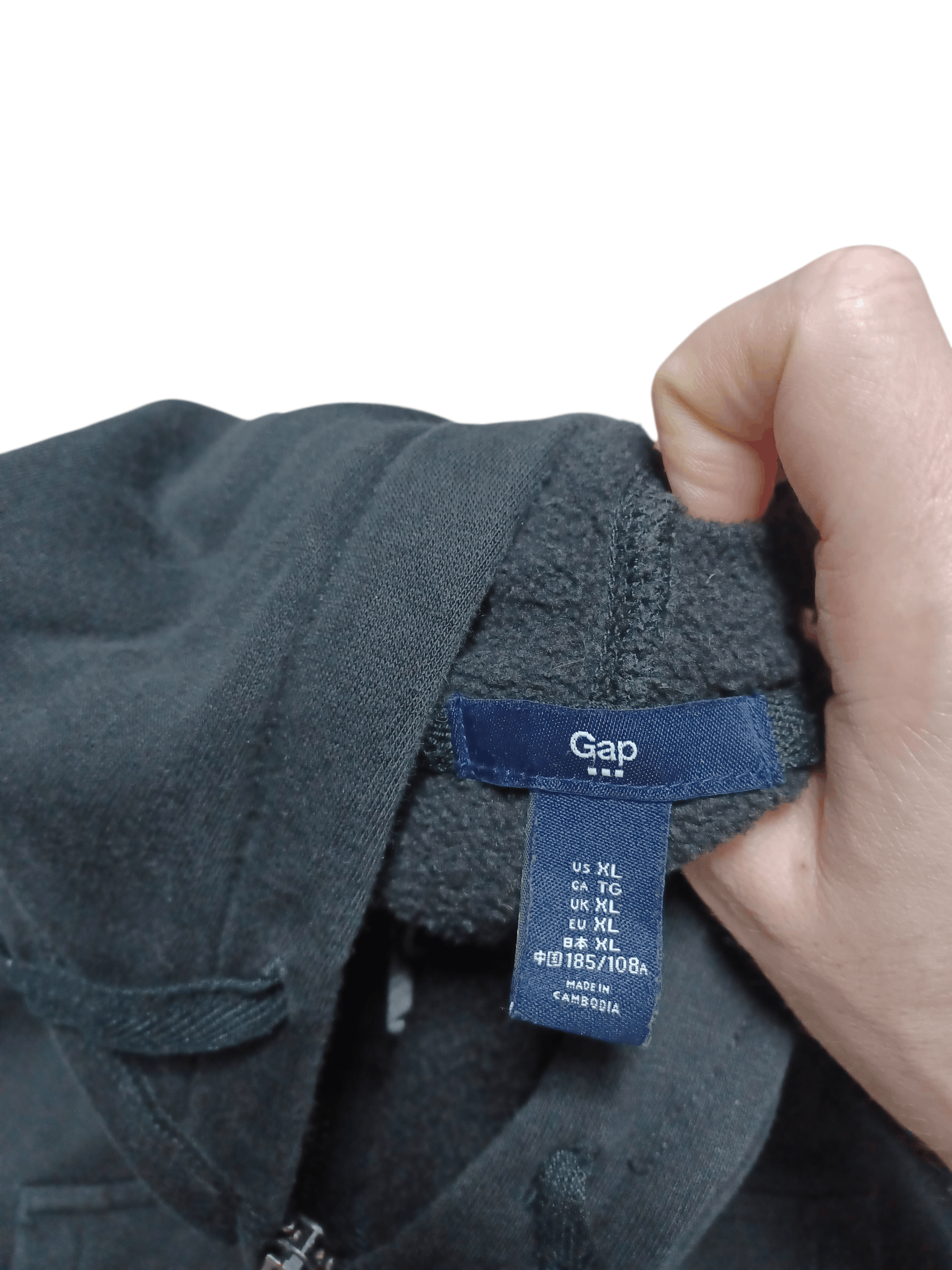 Gap GAP VINTAGE BIG LOGO EMBROIDERED ZIP HOODIE Size US XL / EU 56 / 4 - 4 Thumbnail