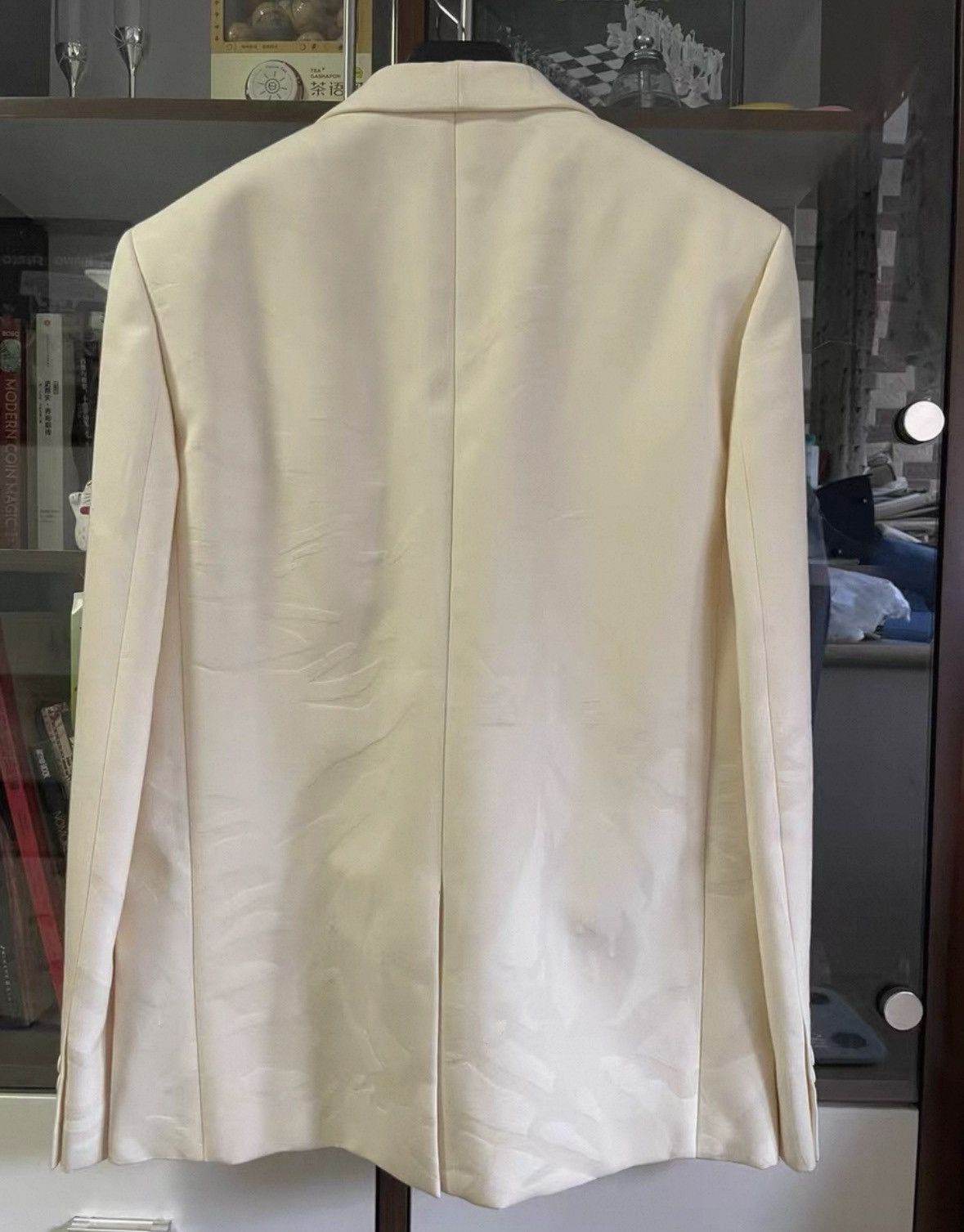 Yves Saint Laurent Yves Saint Laurent Saint Laurent Cream Jungle Pattern Suit Size US L / EU 52-54 / 3 - 3 Thumbnail