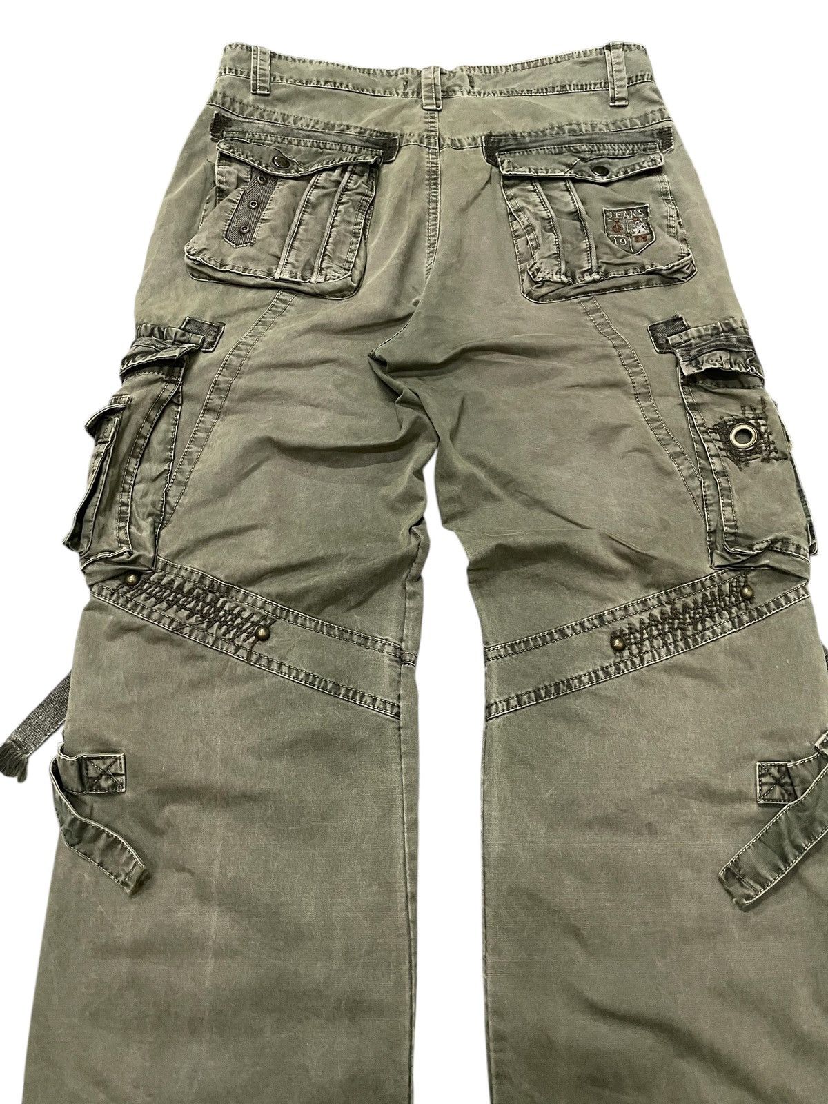 Le Grande Bleu (L.G.B.) × Tete Homme Bapai Japan Multi Pocket Bondage Baggy Cargo Pants Size US 34 / EU 50 - 17 Thumbnail