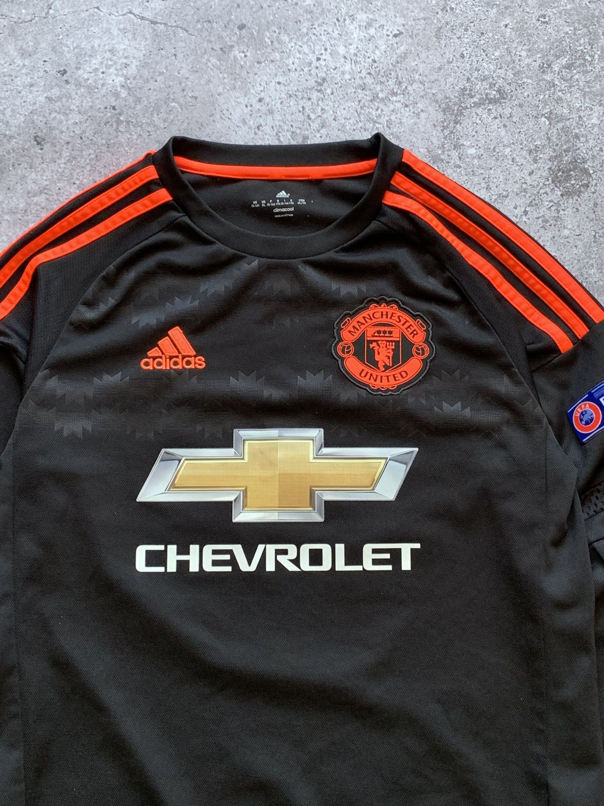Adidas 🔥ADIDAS MANCHESTER UNITED 2015/2016 UCL THIRD SOCCER JERSEY Size US S / EU 44-46 / 1 - 4 Thumbnail