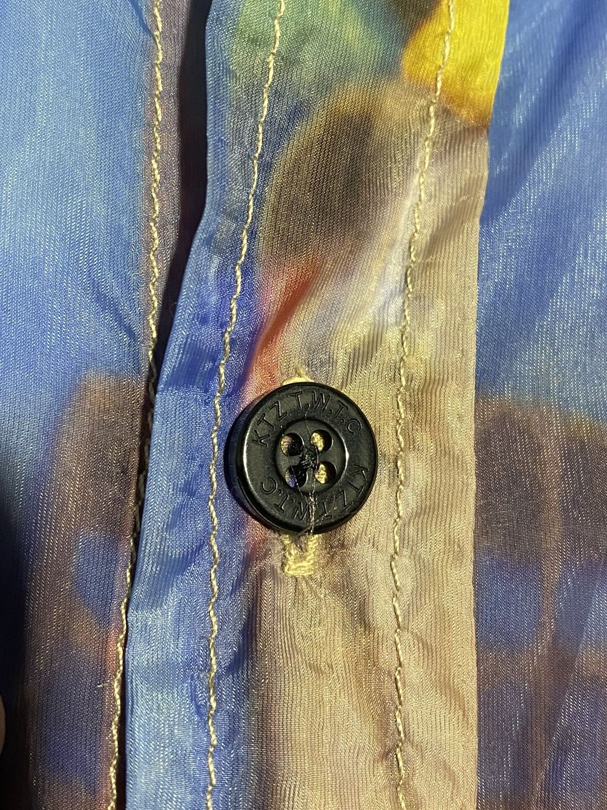KTZ KTZ Kokon To Zai Transparent Leightweight Button Up Shirt Size US M / EU 48-50 / 2 - 10 Thumbnail