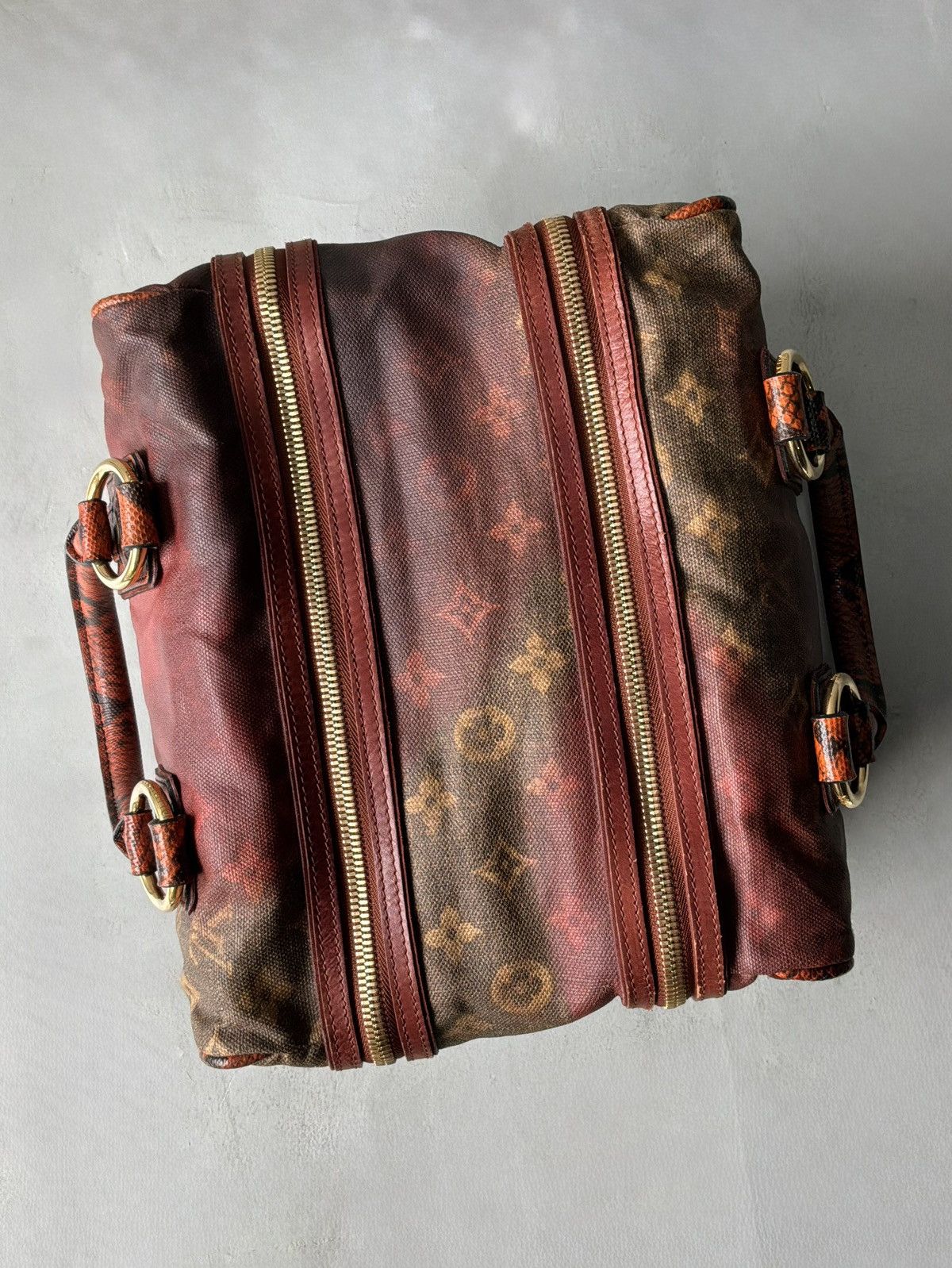 Louis Vuitton Louis Vuitton x Richard Prince - Red Mono/Snakeskin Handbag Size ONE SIZE - 3 Thumbnail