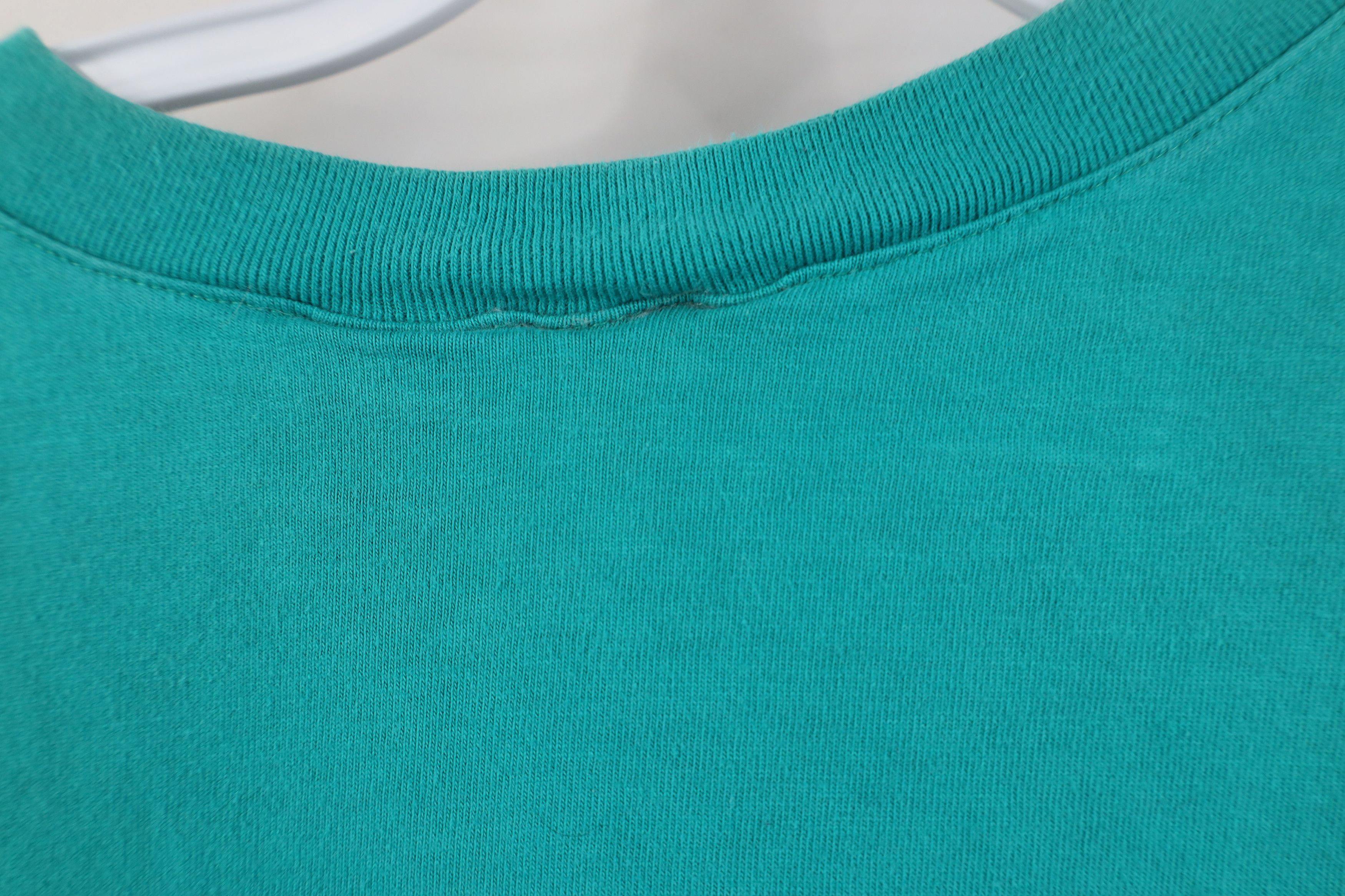 Hanes Vintage 90s Hanes Heavyweight Cotton Henley T-Shirt Teal Size US XL / EU 56 / 4 - 10 Thumbnail