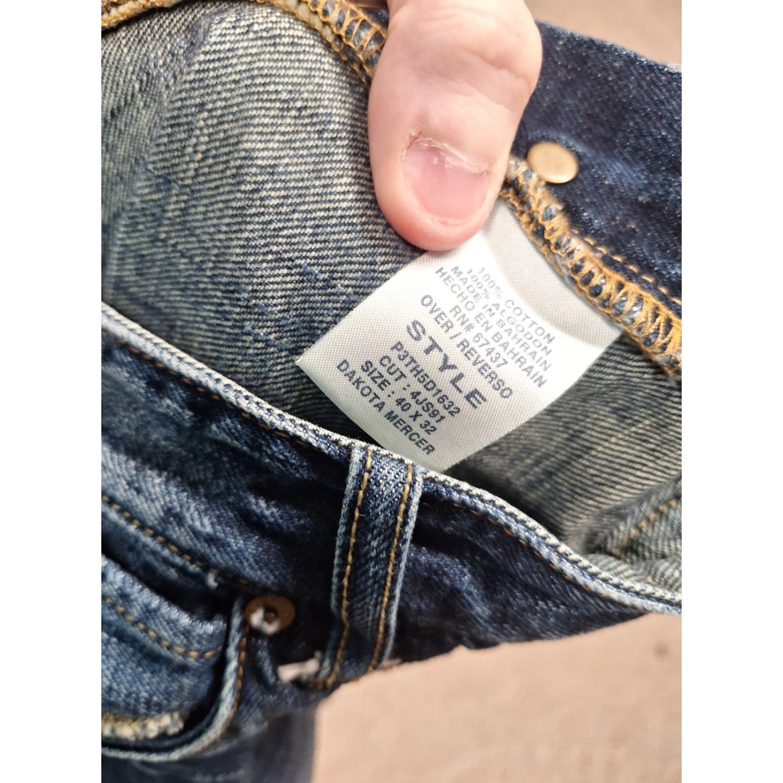 Polo Ralph Lauren Polo Ralph Lauren Jeans Men 40x32 Dakota Mercer 67437 Button Zip 5-Pocket Denim Blue Regular Slimming Stretch Size US L / EU 52-54 / 3 - 2 Thumbnail