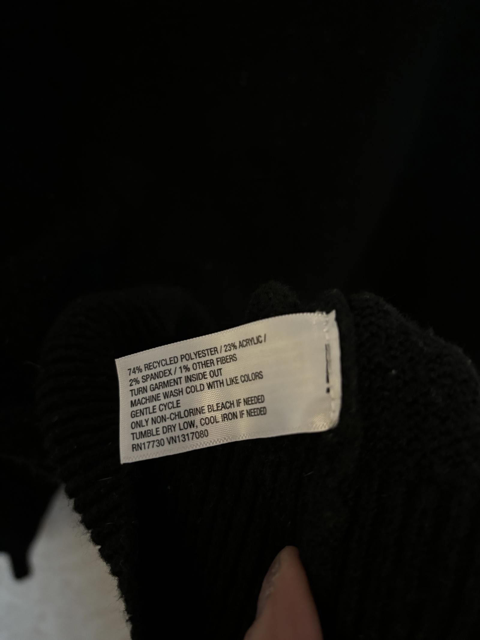 Designer NWOT A New Day Black Sweater with 'BONJOUR' Graphic Size L / US 10 / IT 46 - 6 Thumbnail