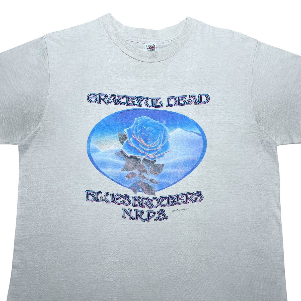 Band Tees 78 Grateful Dead Blues Brothers Blue Rose Winterland NYE Tee Size US L / EU 52-54 / 3 - 4 Thumbnail