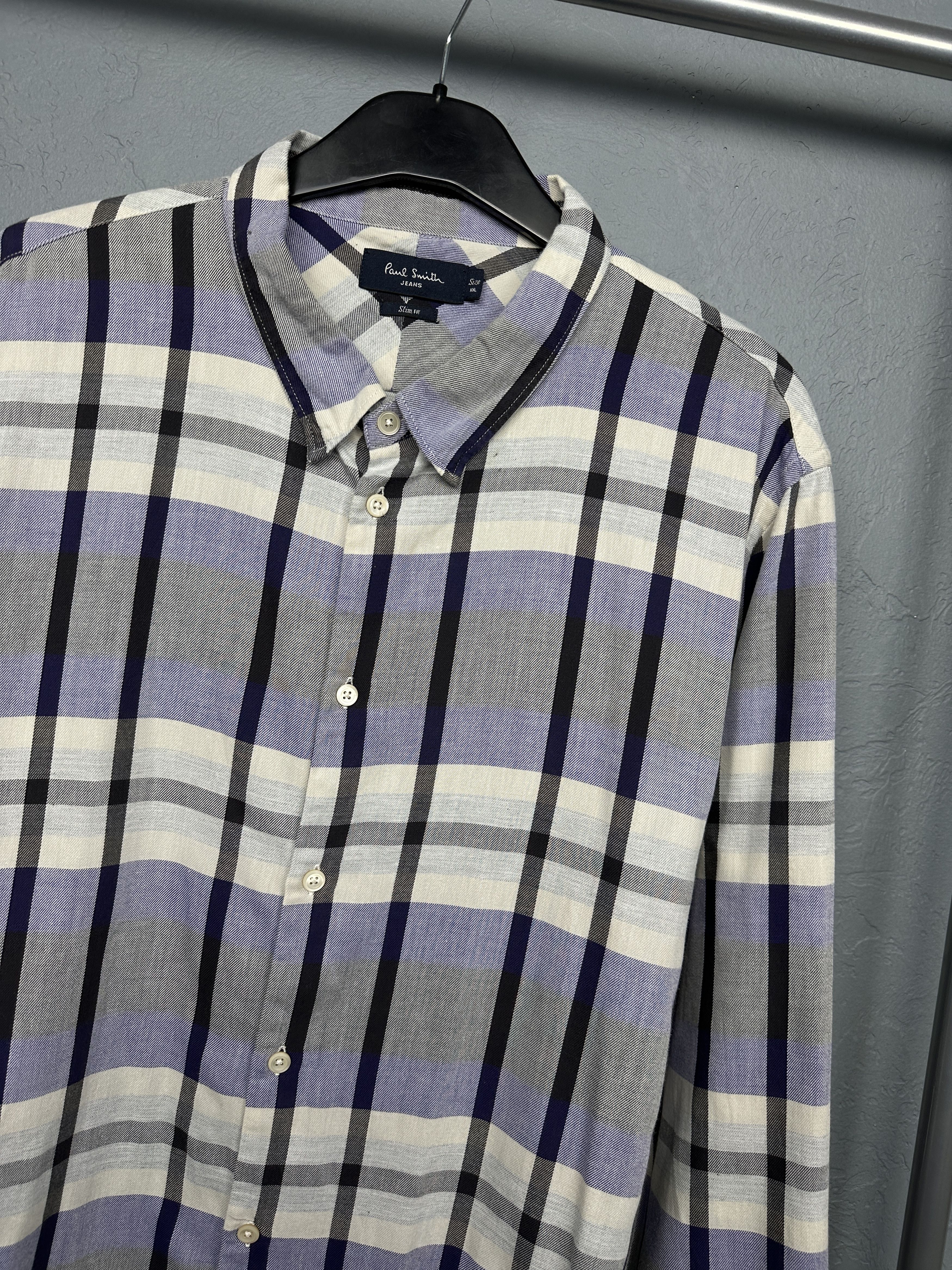 Paul Smith Paul Smith Mens Flannel Long Sleeve Plaid Shirt Size US XXL / EU 58 / 5 - 2 Thumbnail