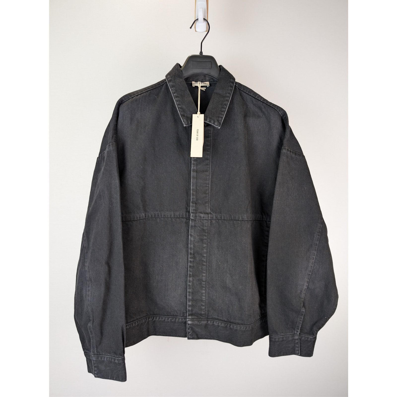 Fear of God o1rshd1 Canvas Utility Trucker Denim Jacket in Black Size US XL / EU 56 / 4 - 2 Thumbnail