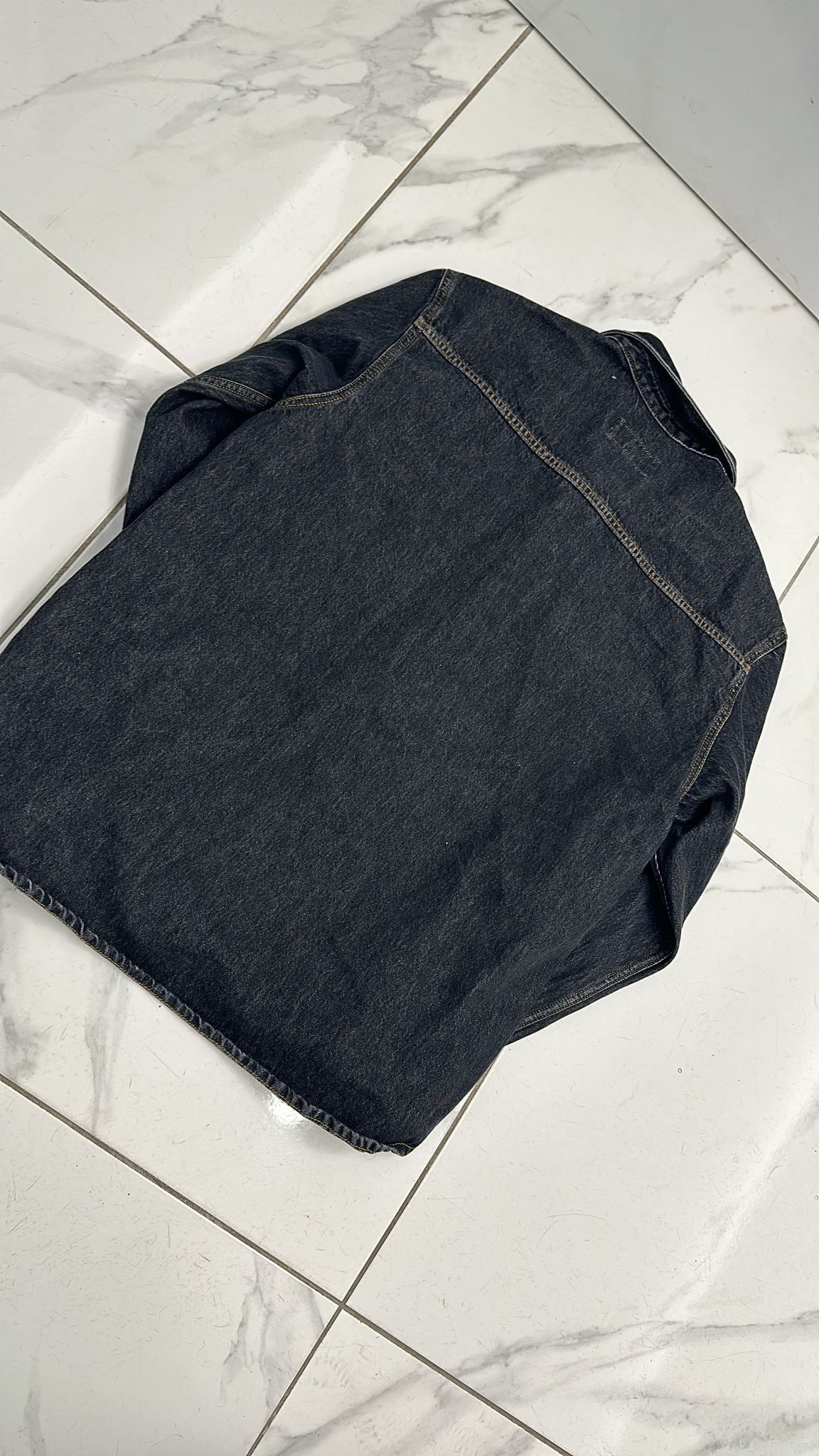 Stussy × Vintage Stüssy FW22 Western Denim Shirt Washed Black XLarge Size US XL / EU 56 / 4 - 7 Thumbnail