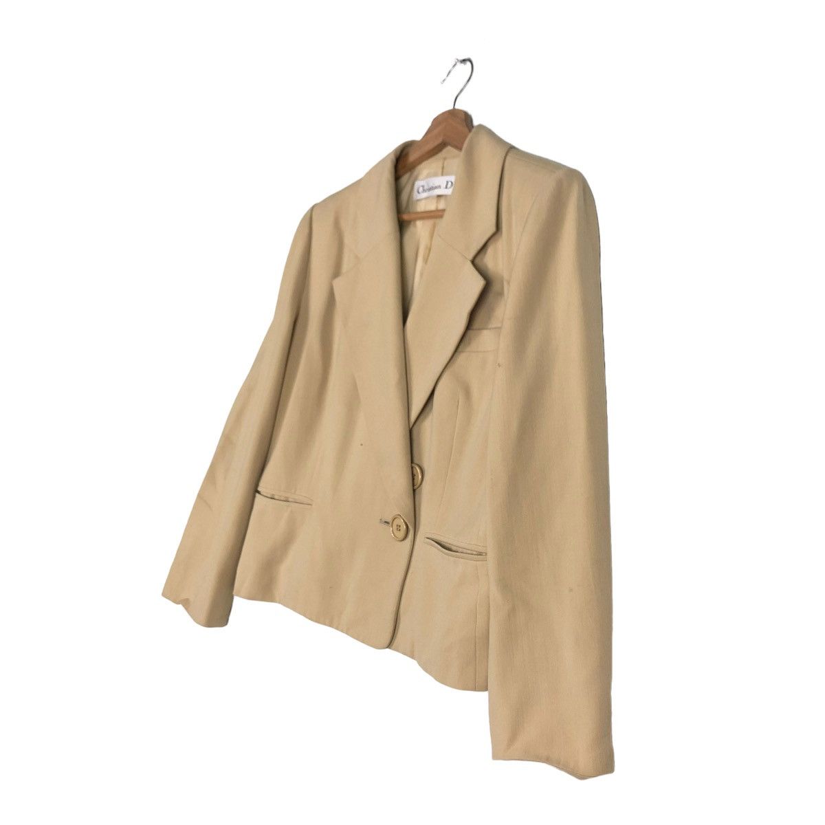 Christian Dior Monsieur 🔥Vtg Cropped Coats Jacket Christian Dior Size L / US 10 / IT 46 - 2 Thumbnail