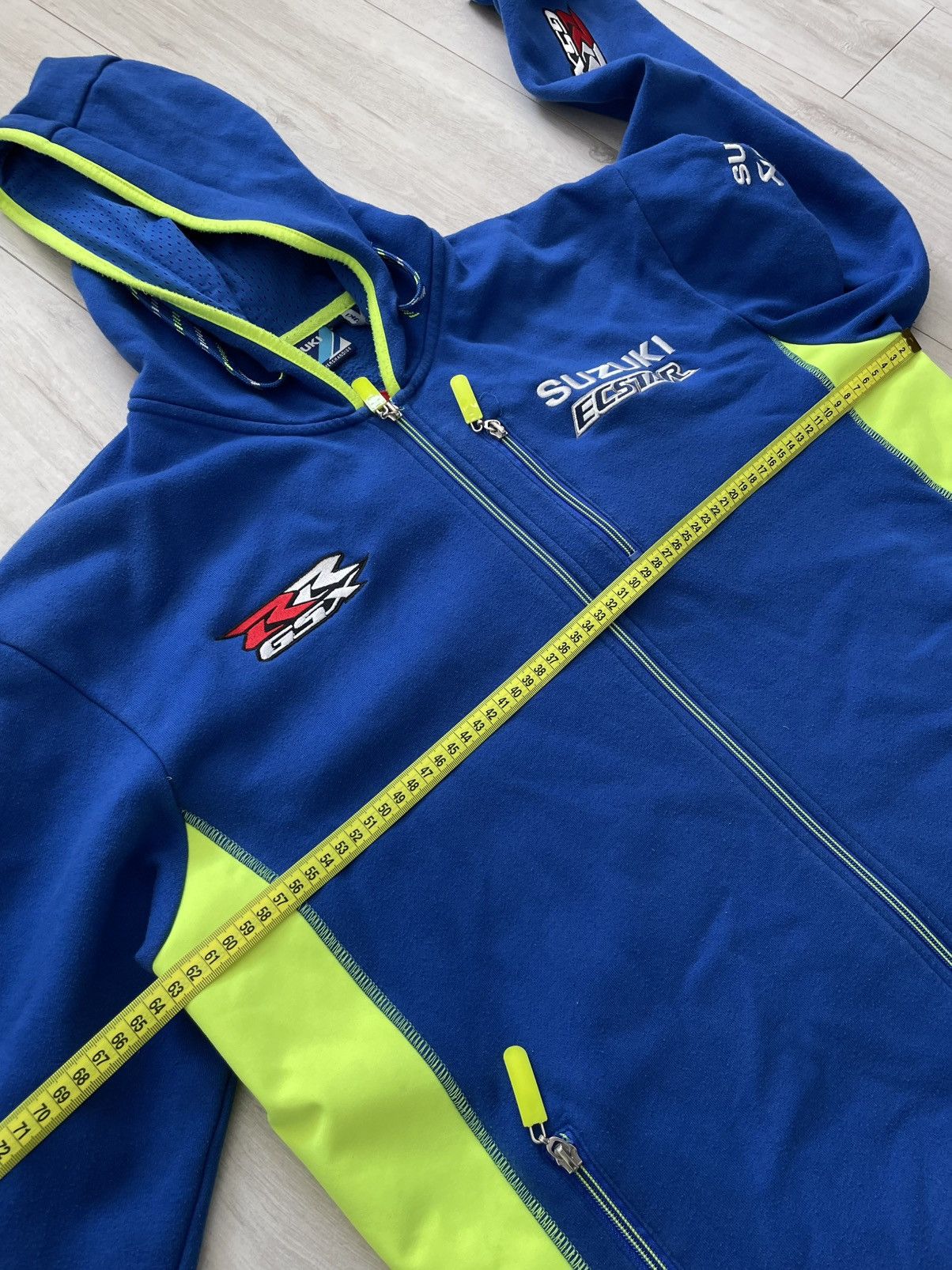 Other Vintage Y2K Suzuki Racing Zip Hoodie Michelin 00’s Blue RARE Size US XL / EU 56 / 4 - 13 Thumbnail