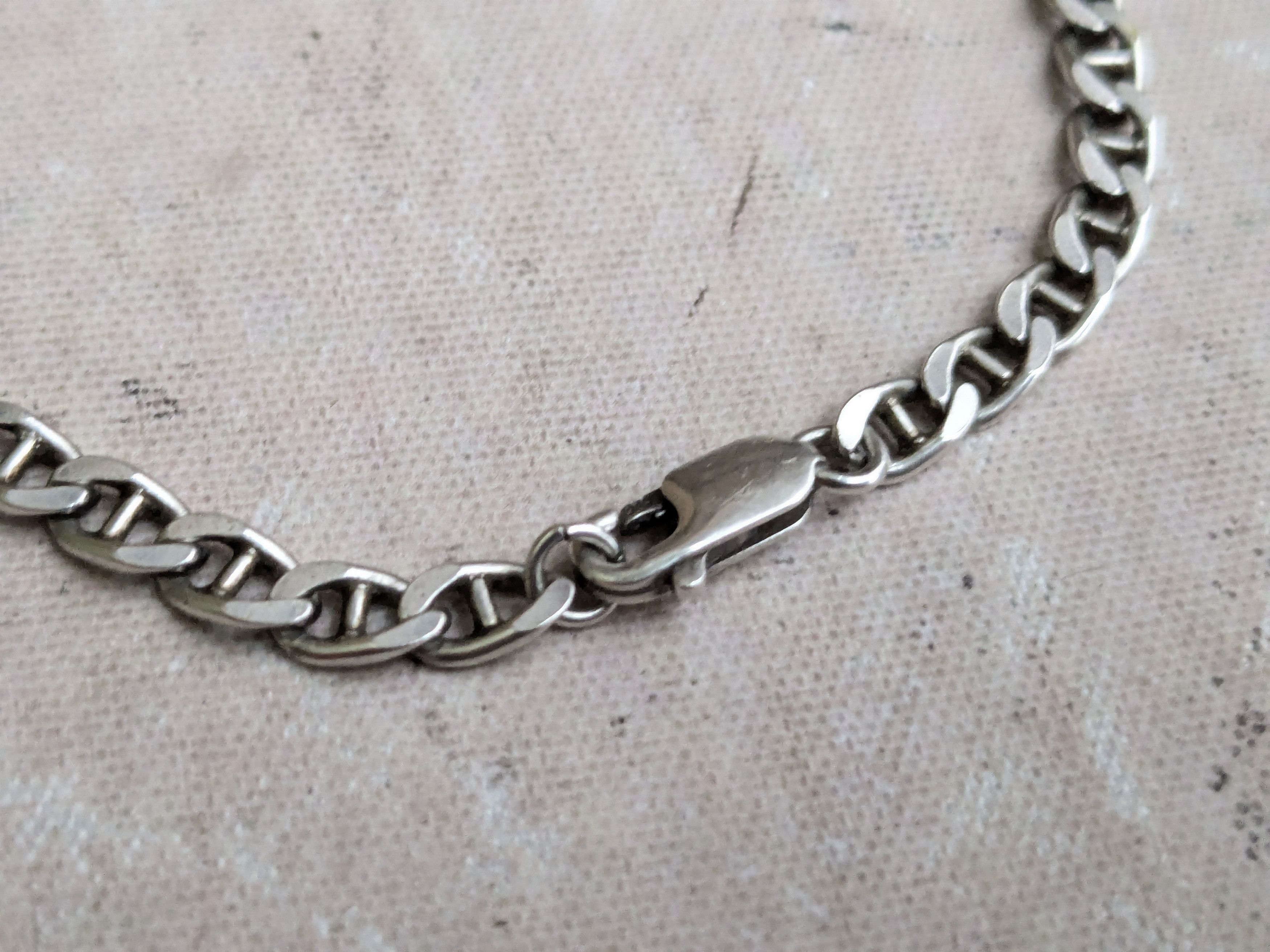 Jewelry Sterling Silver Bracelet Mariner Anchor 8.25" Size ONE SIZE - 5 Thumbnail