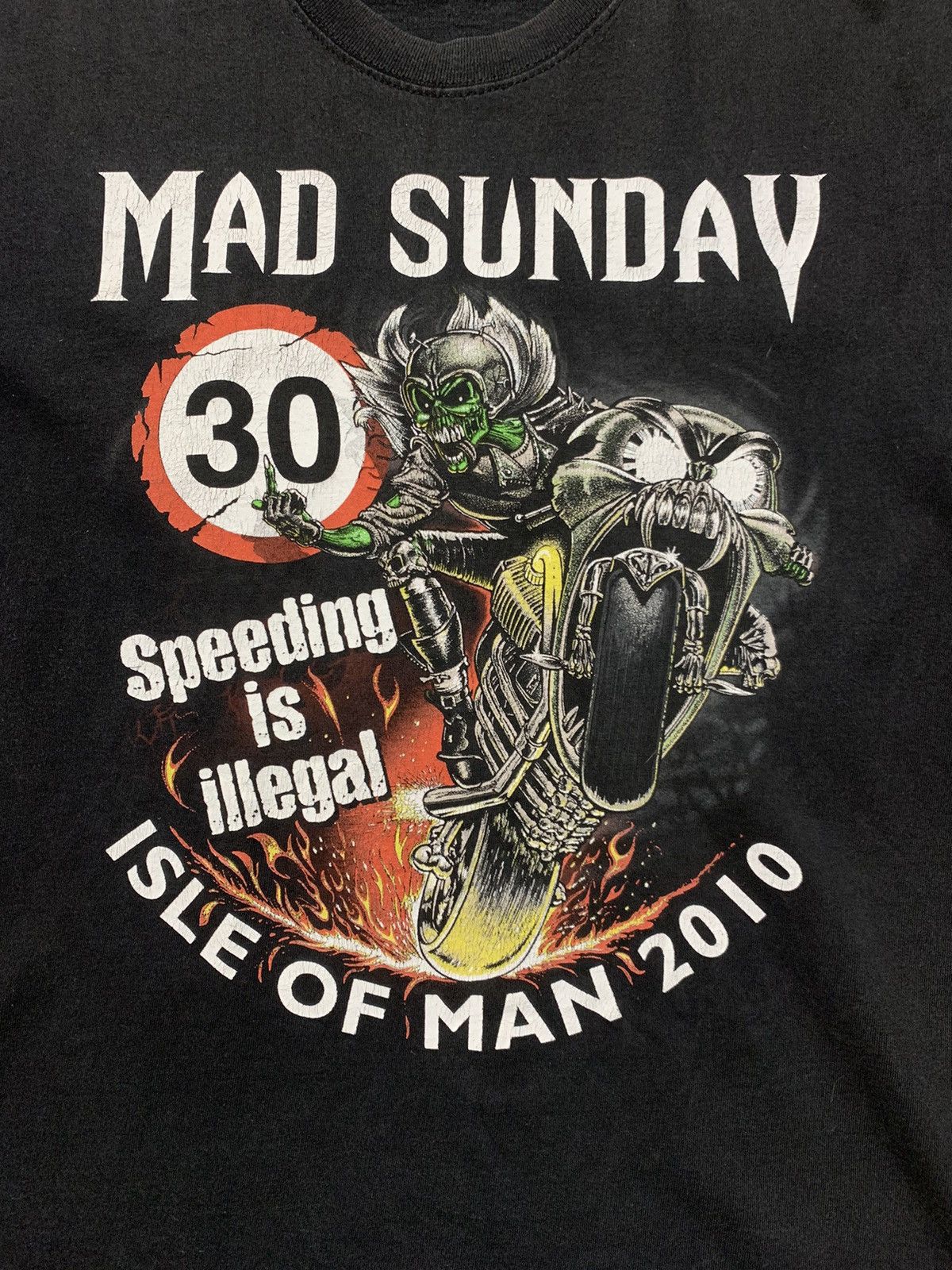 Vintage Isle Of Man Mad Sunday 2010 Vintage T-Shirt Size US L / EU 52-54 / 3 - 3 Thumbnail