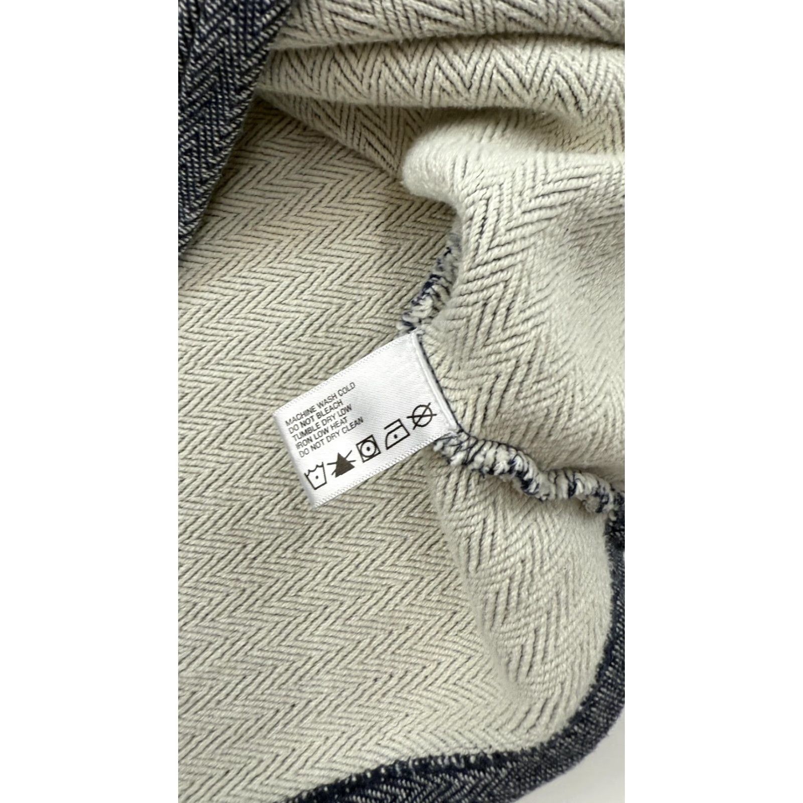 Orvis VINTAGE Orvis Sweater Womens XL Blue White Herringbone Crewneck Cotton Pullover Size XL / US 12-14 / IT 48-50 - 5 Thumbnail